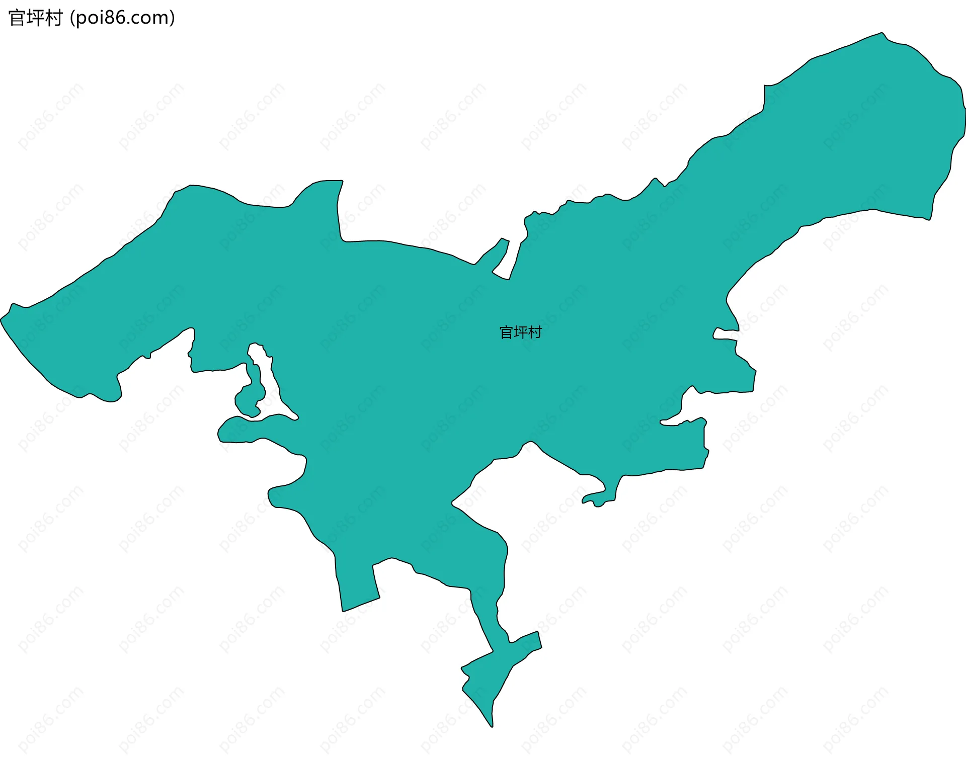 官坪村边界地图