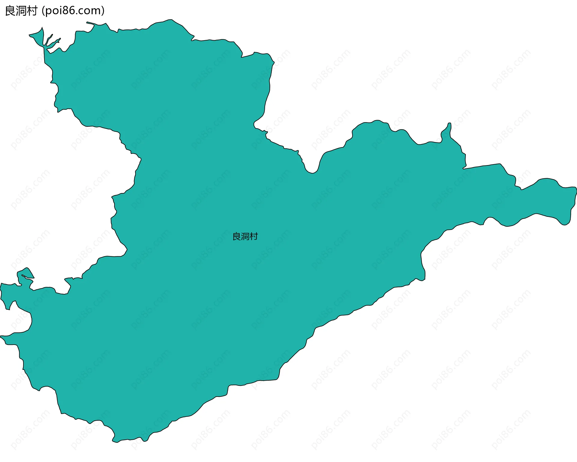 良洞村边界地图