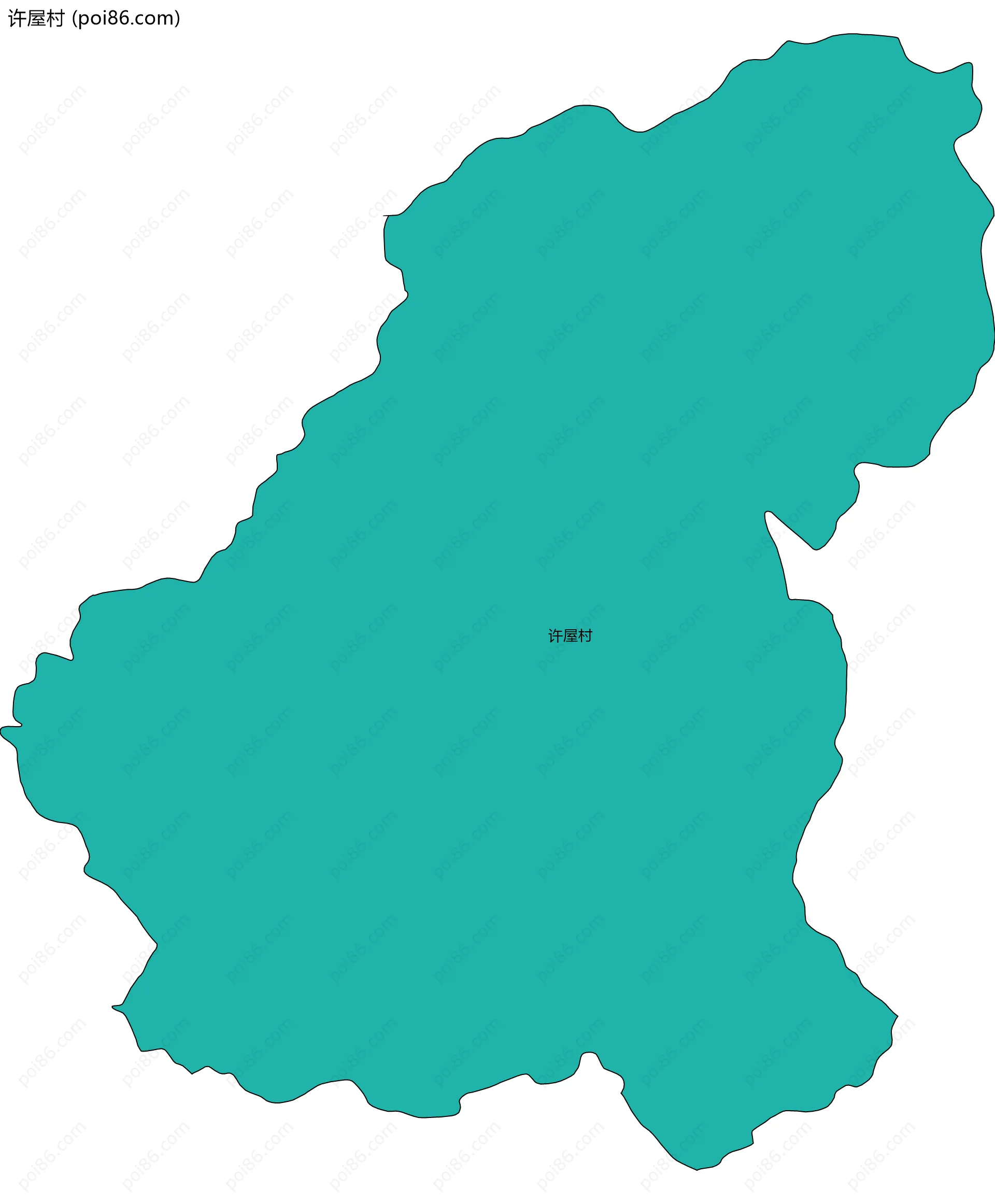 许屋村边界地图