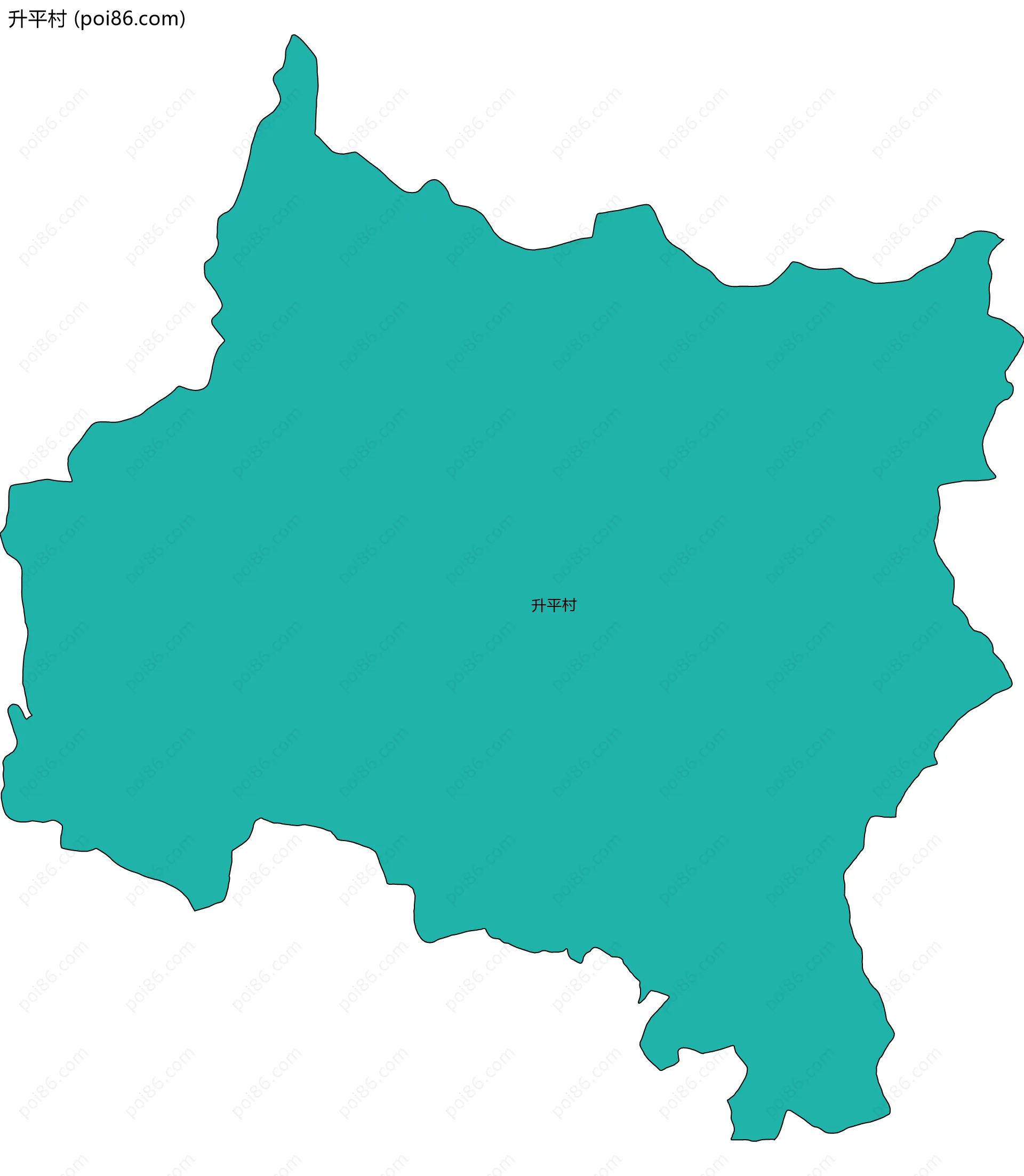 升平村边界地图