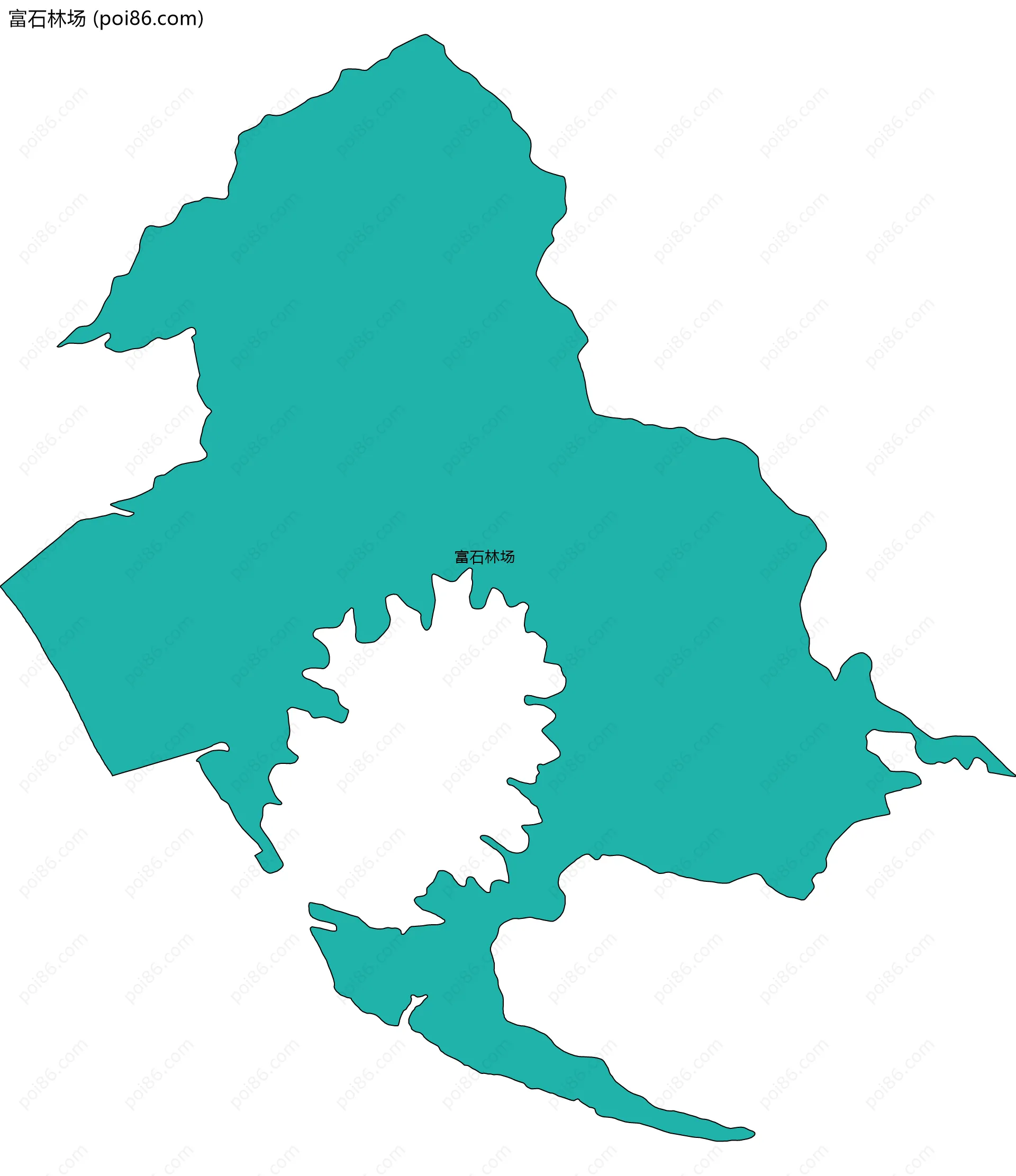 富石林场边界地图