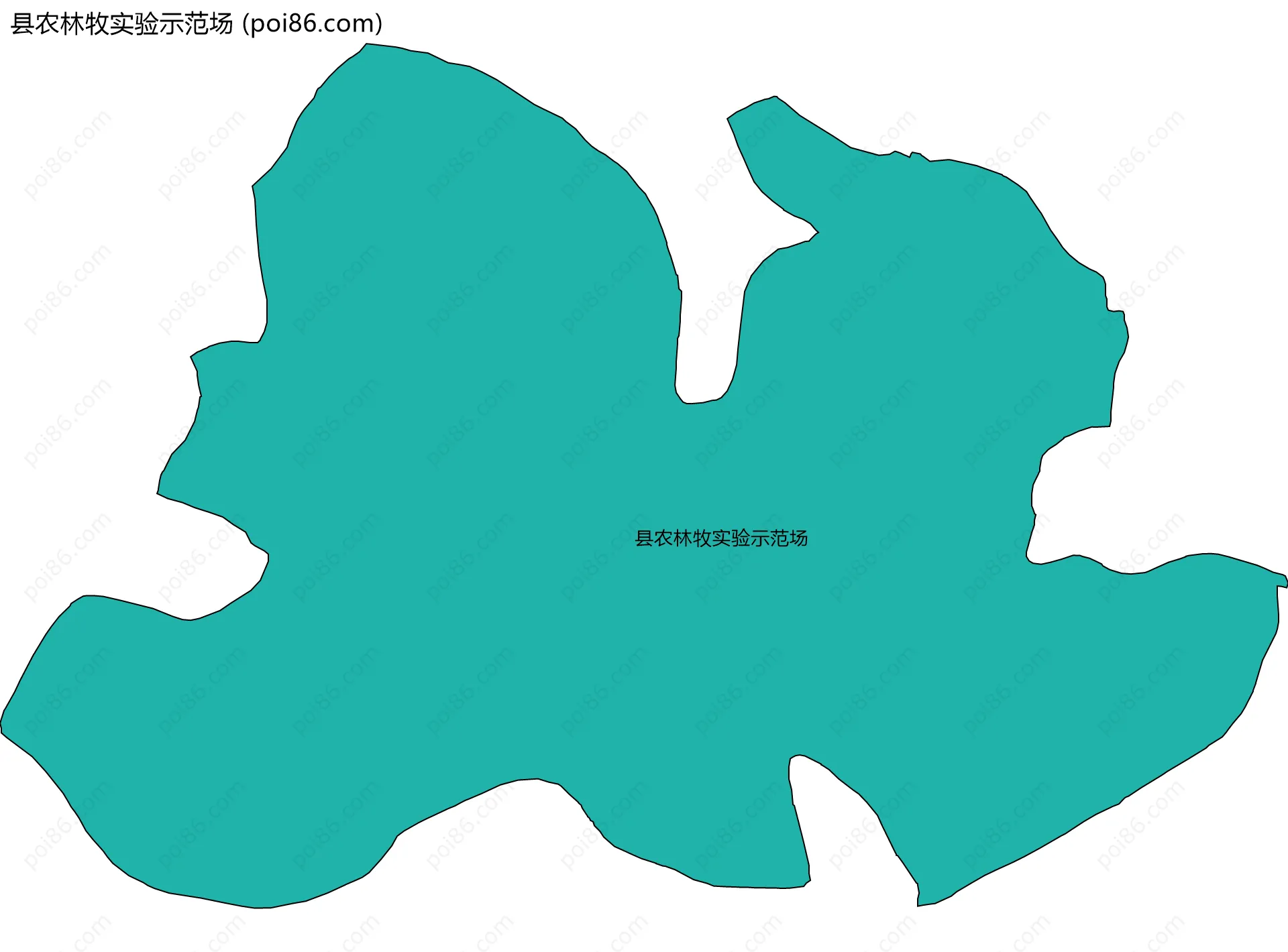 县农林牧实验示范场边界地图