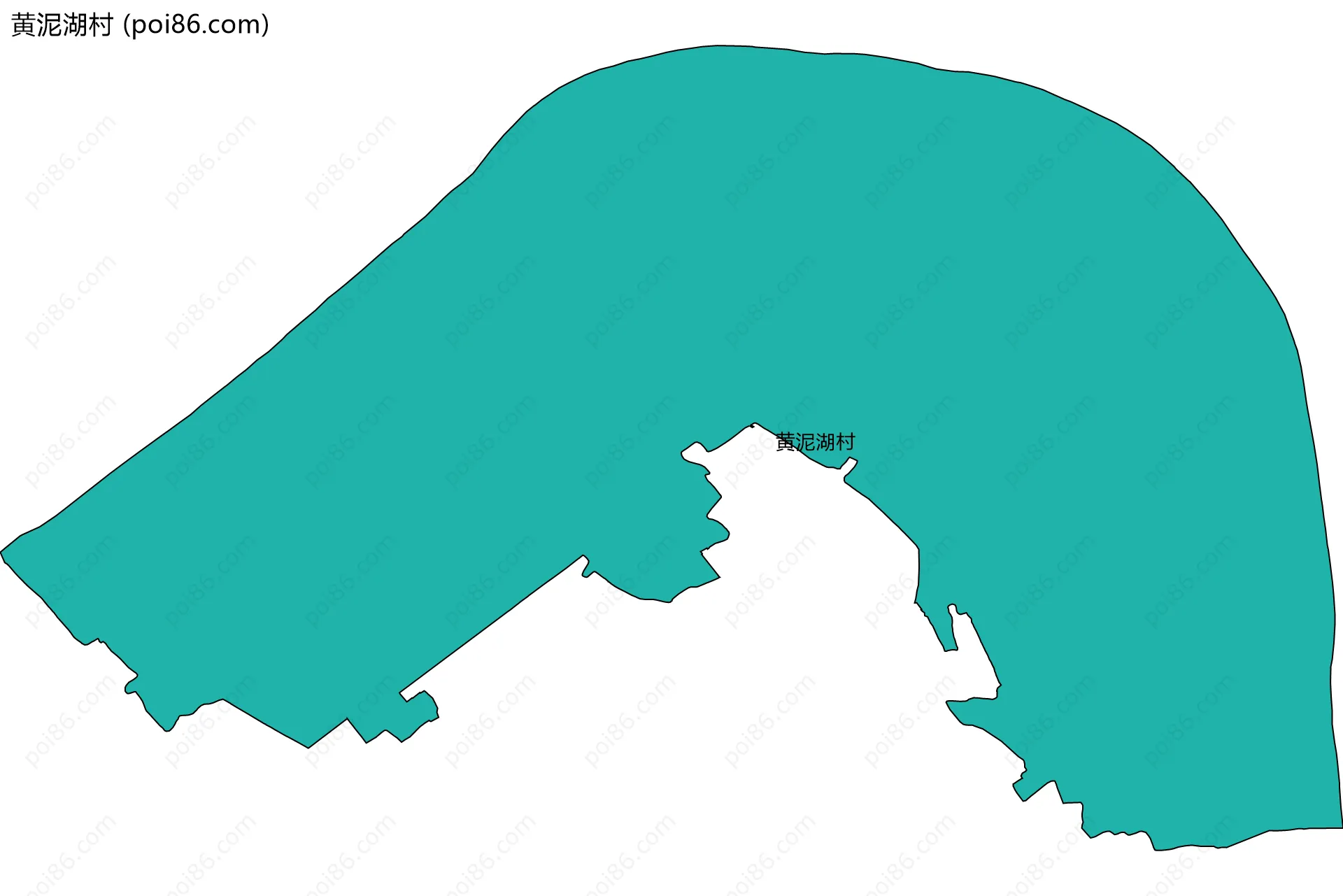 黄泥湖村边界地图