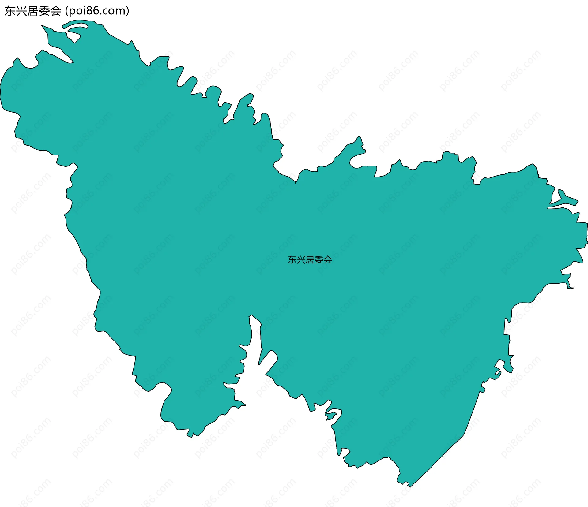 东兴居委会边界地图