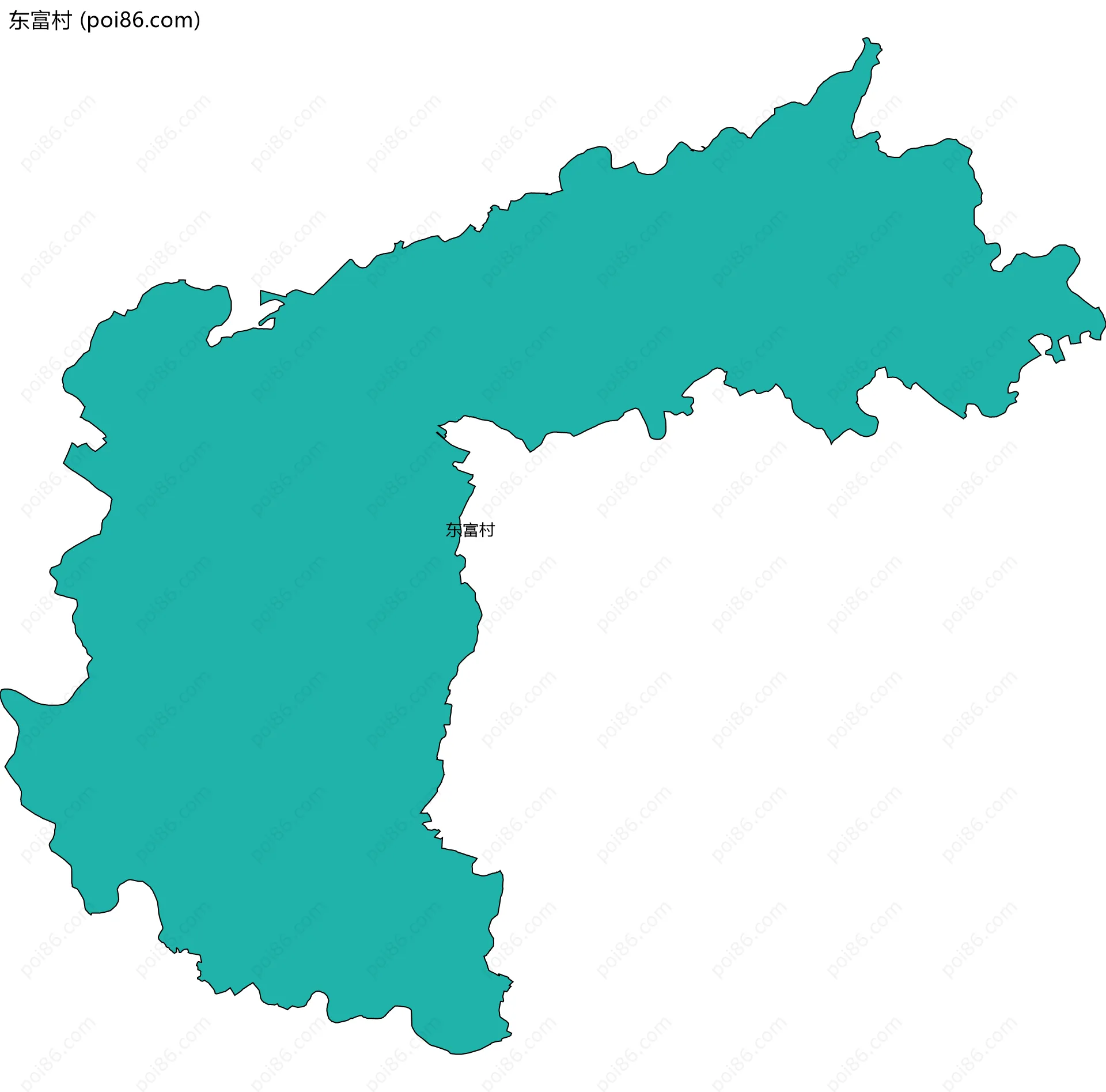 东富村边界地图