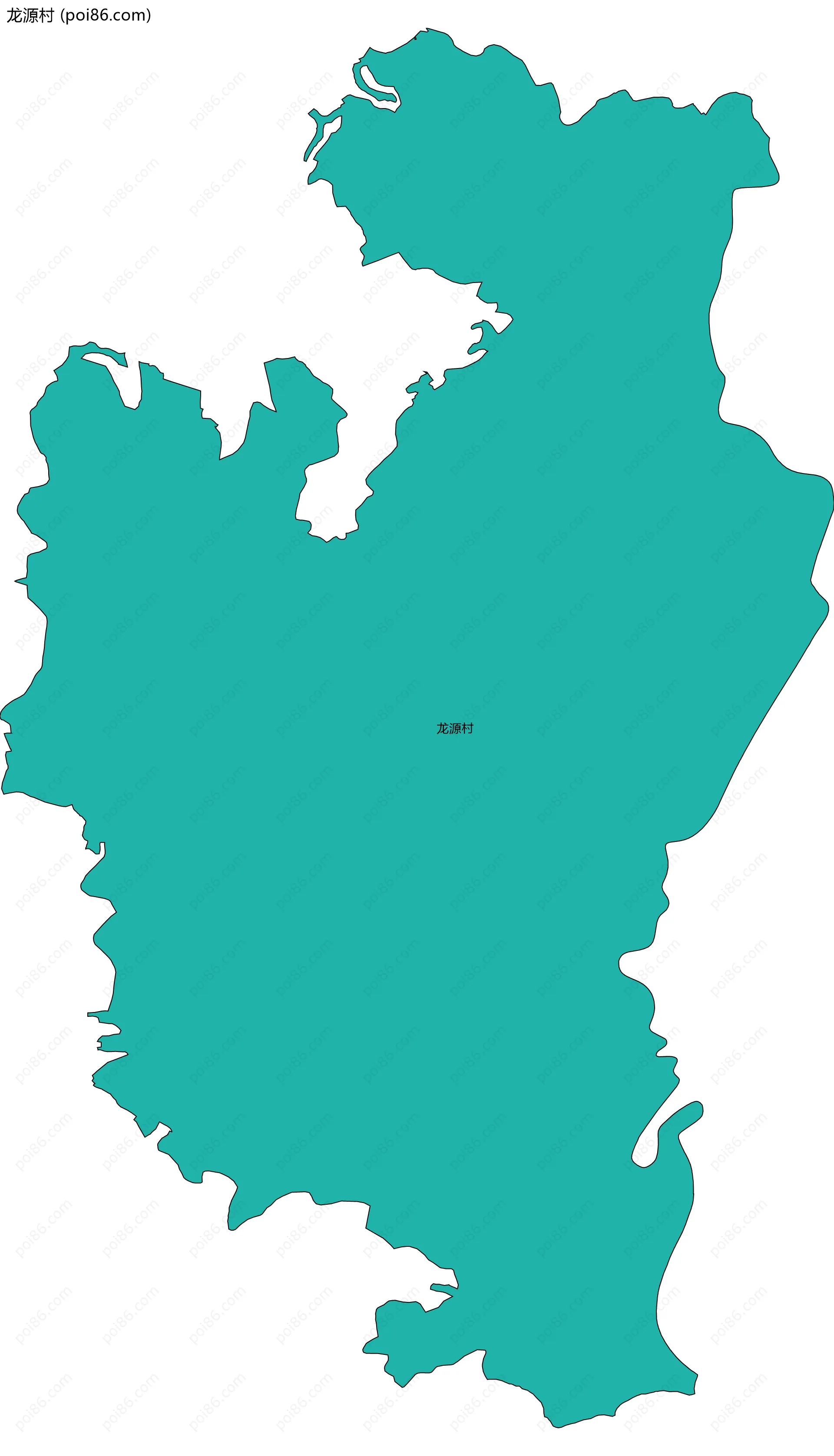 龙源村边界地图