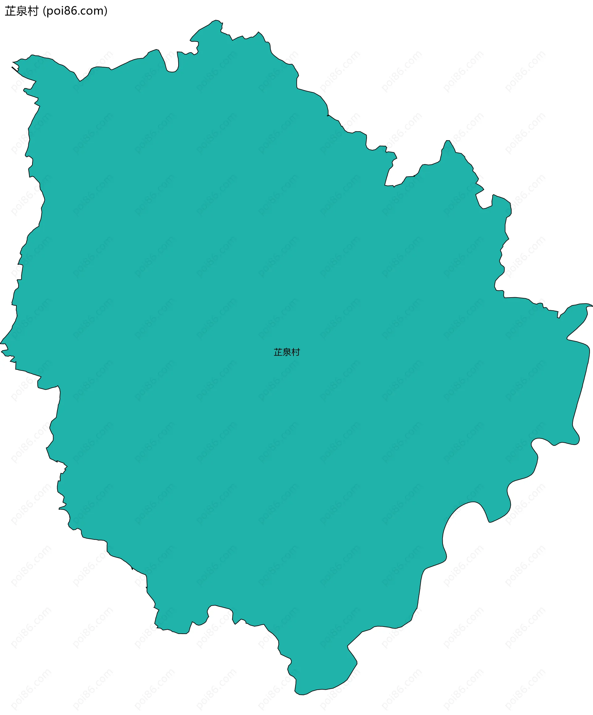 芷泉村边界地图