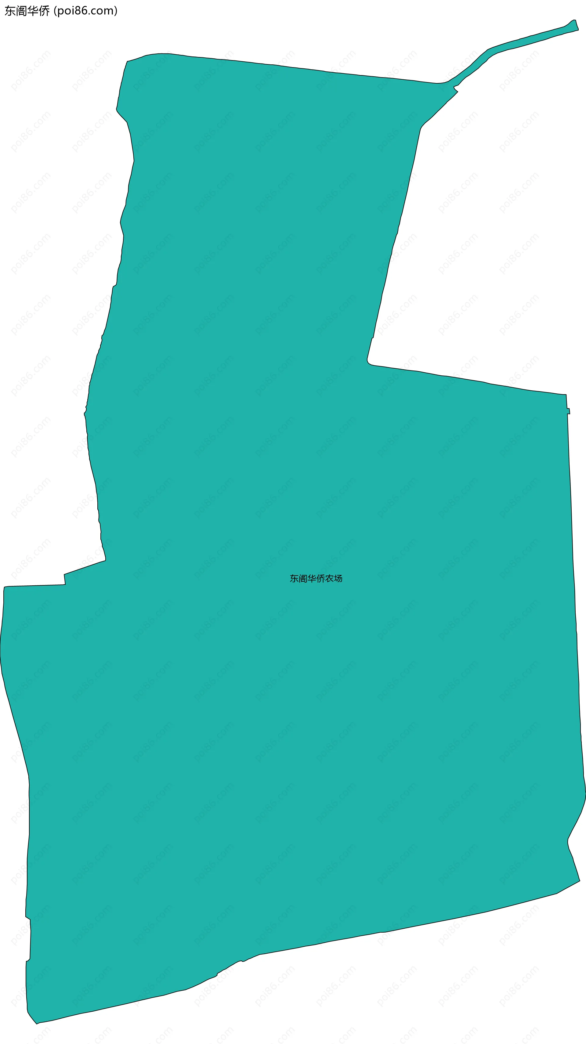 东阁华侨边界地图(五级行政区划)