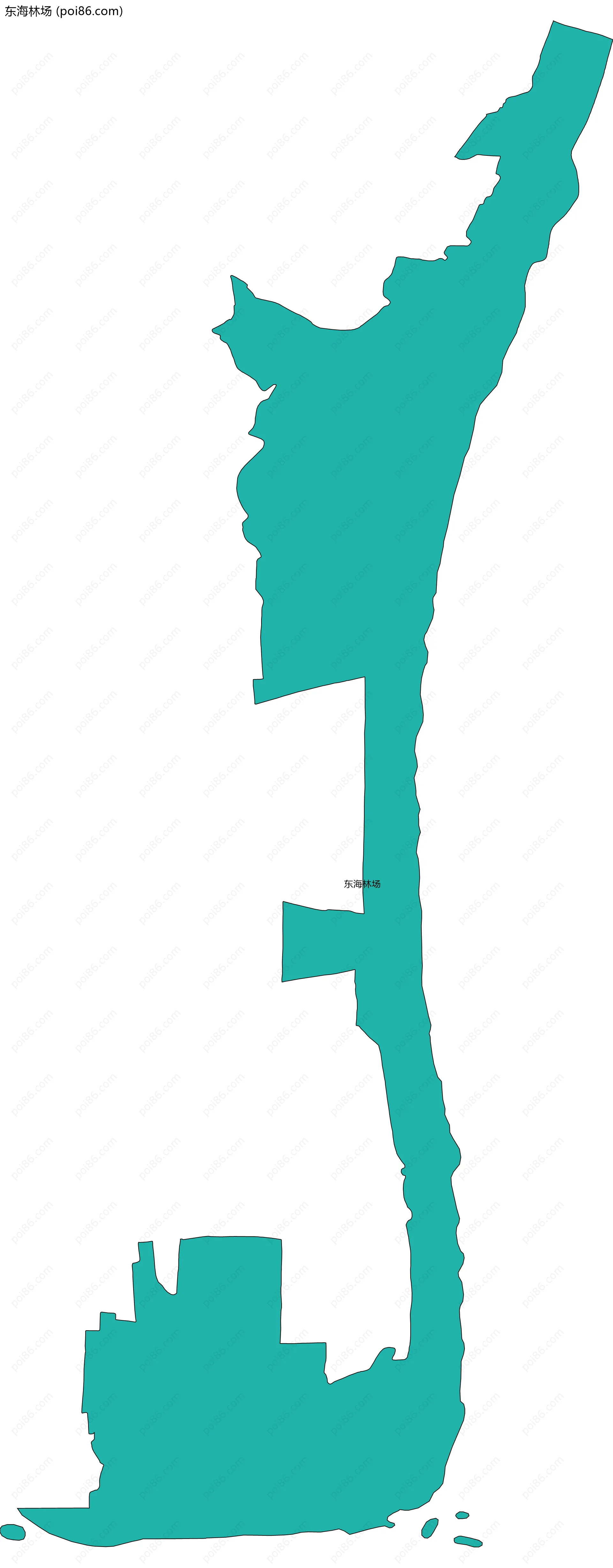 东海林场边界地图