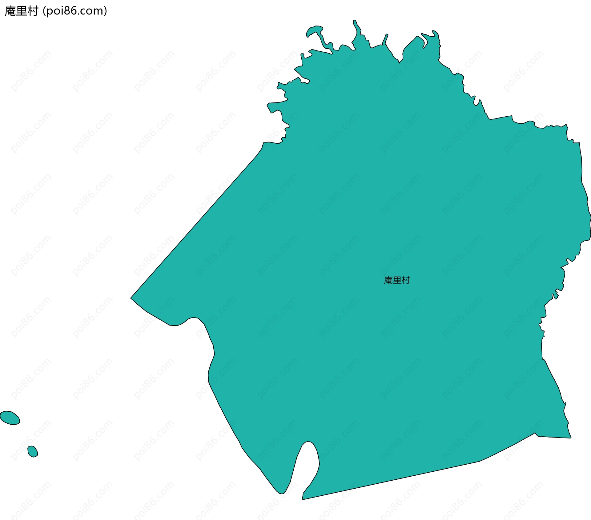 庵里村边界地图