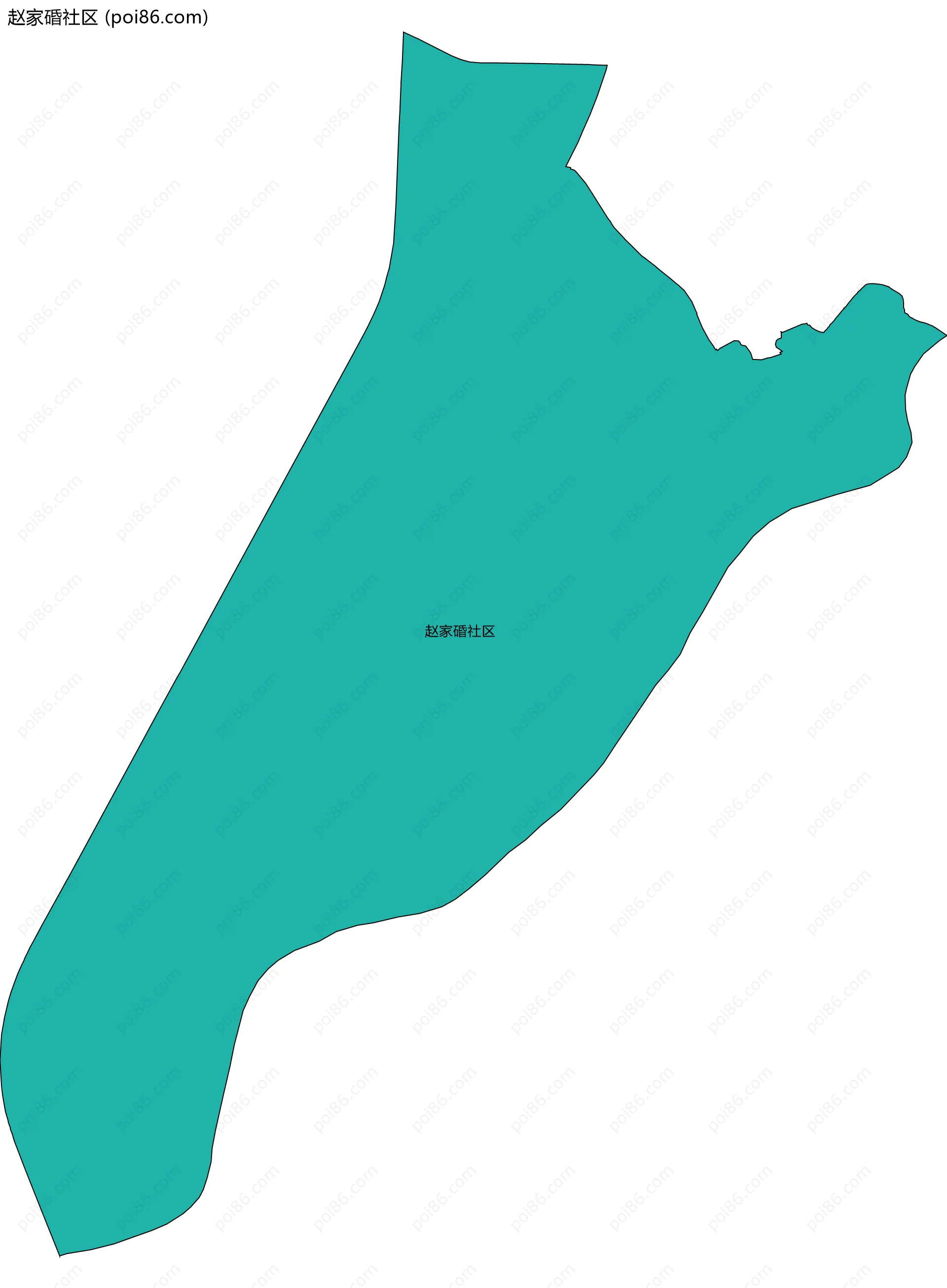 赵家碈社区边界地图