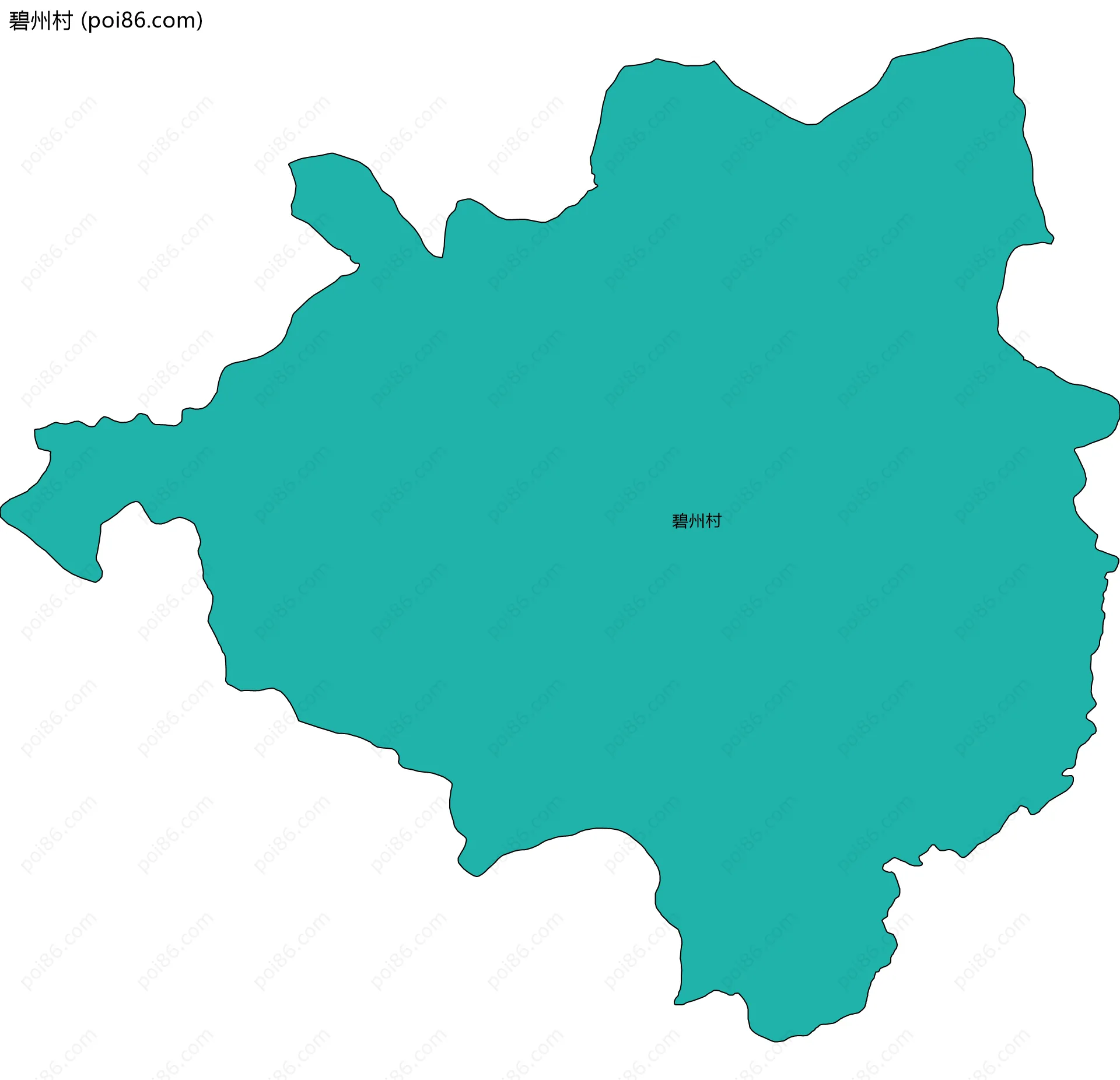 碧州村边界地图