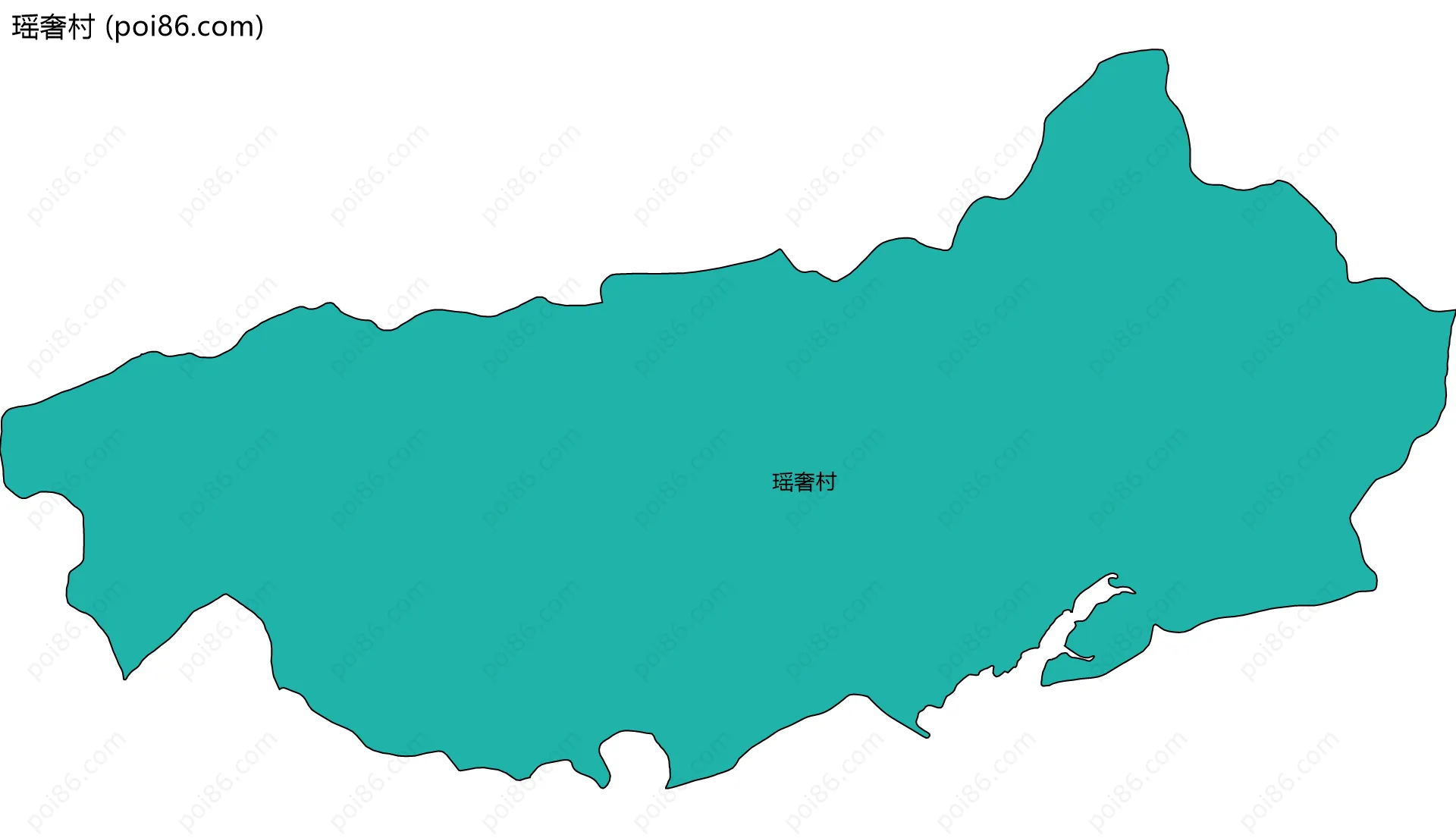 瑶奢村边界地图