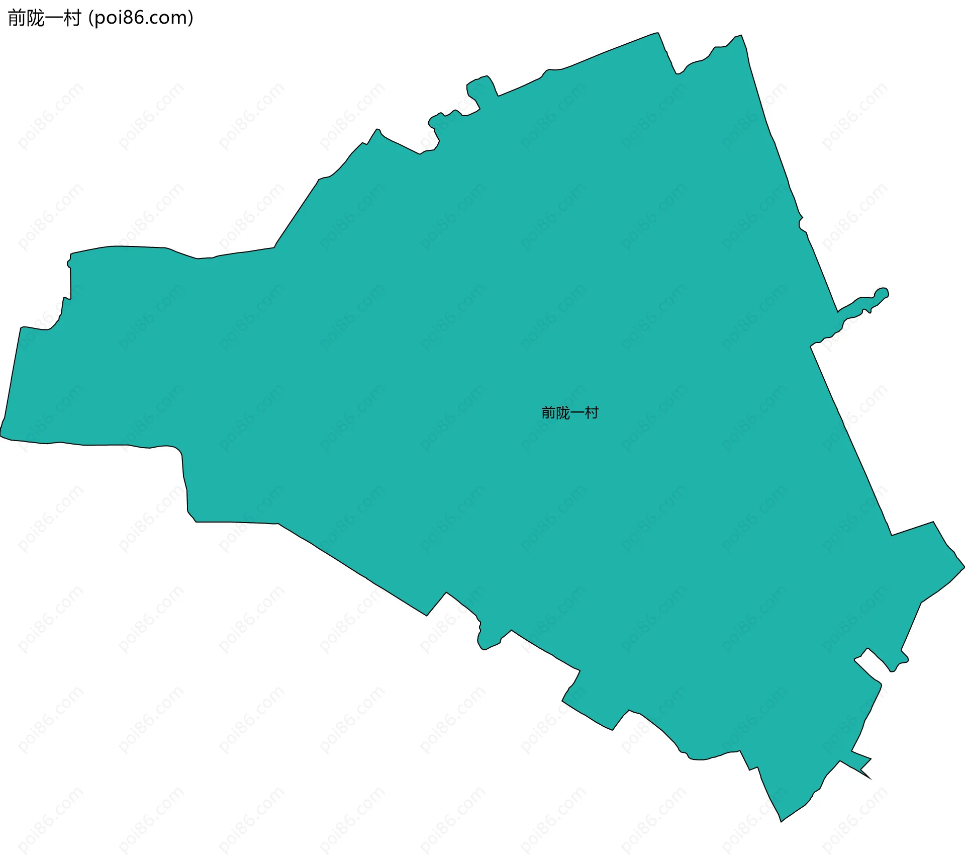 前陇一村边界地图