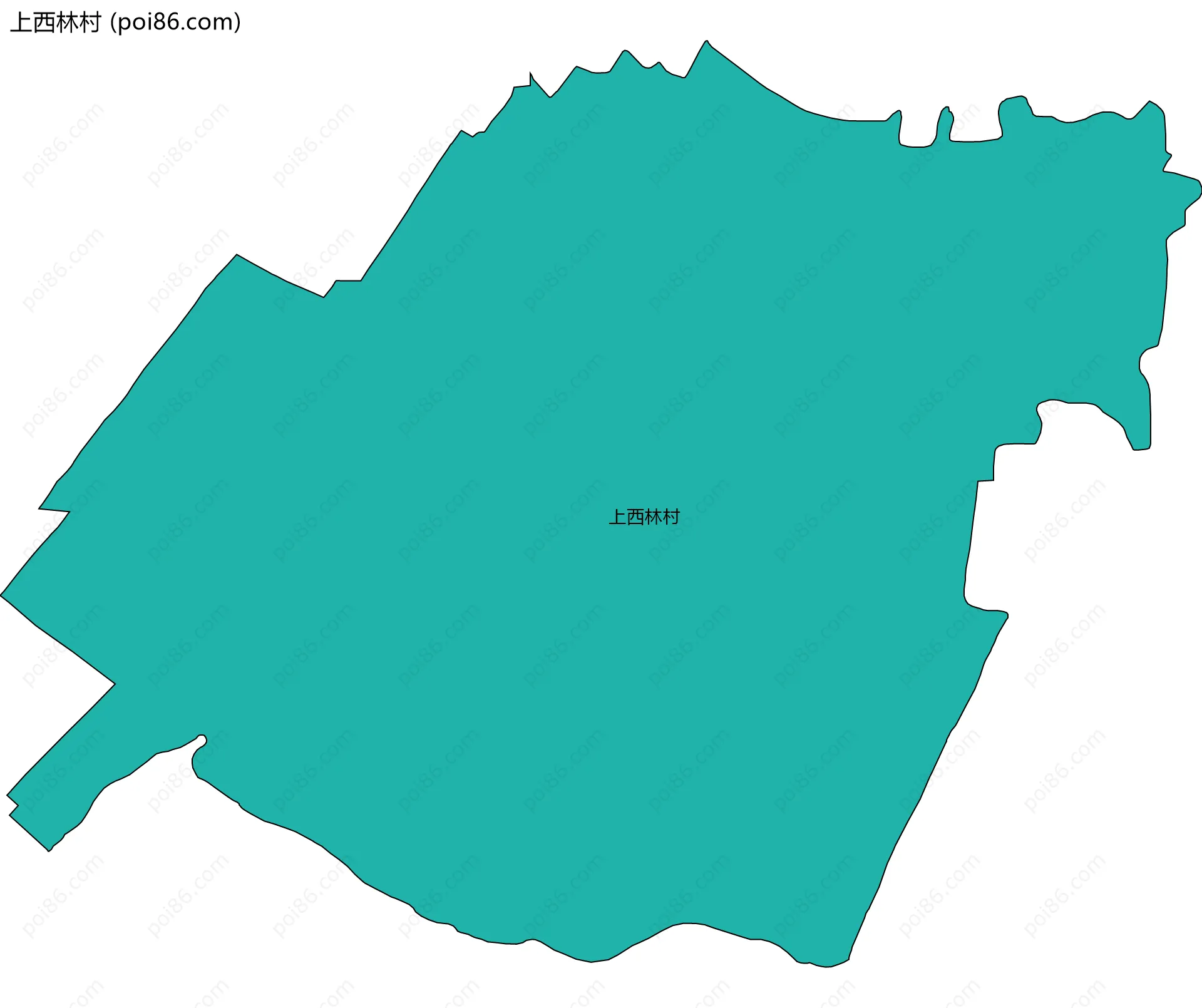 上西林村边界地图