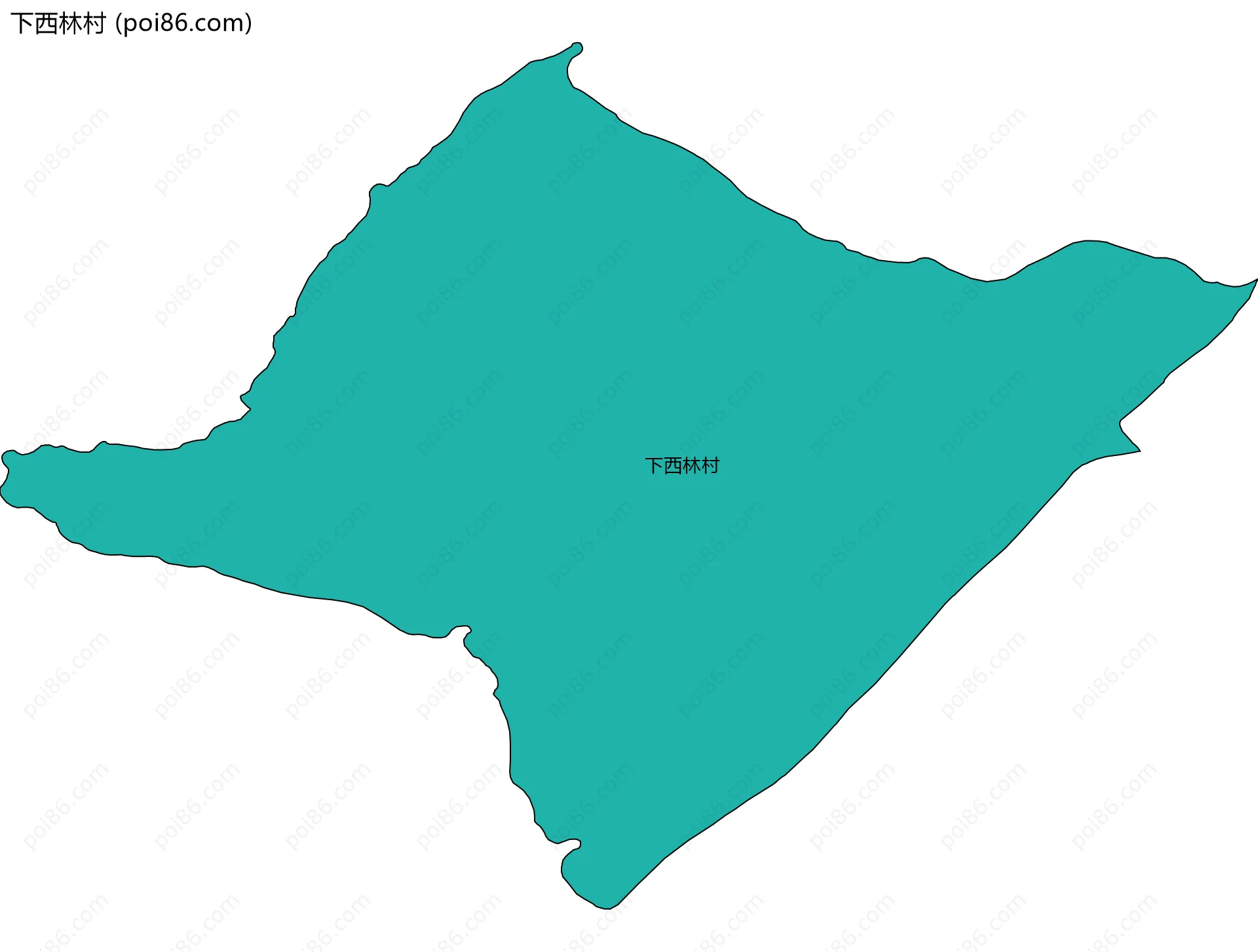 下西林村边界地图