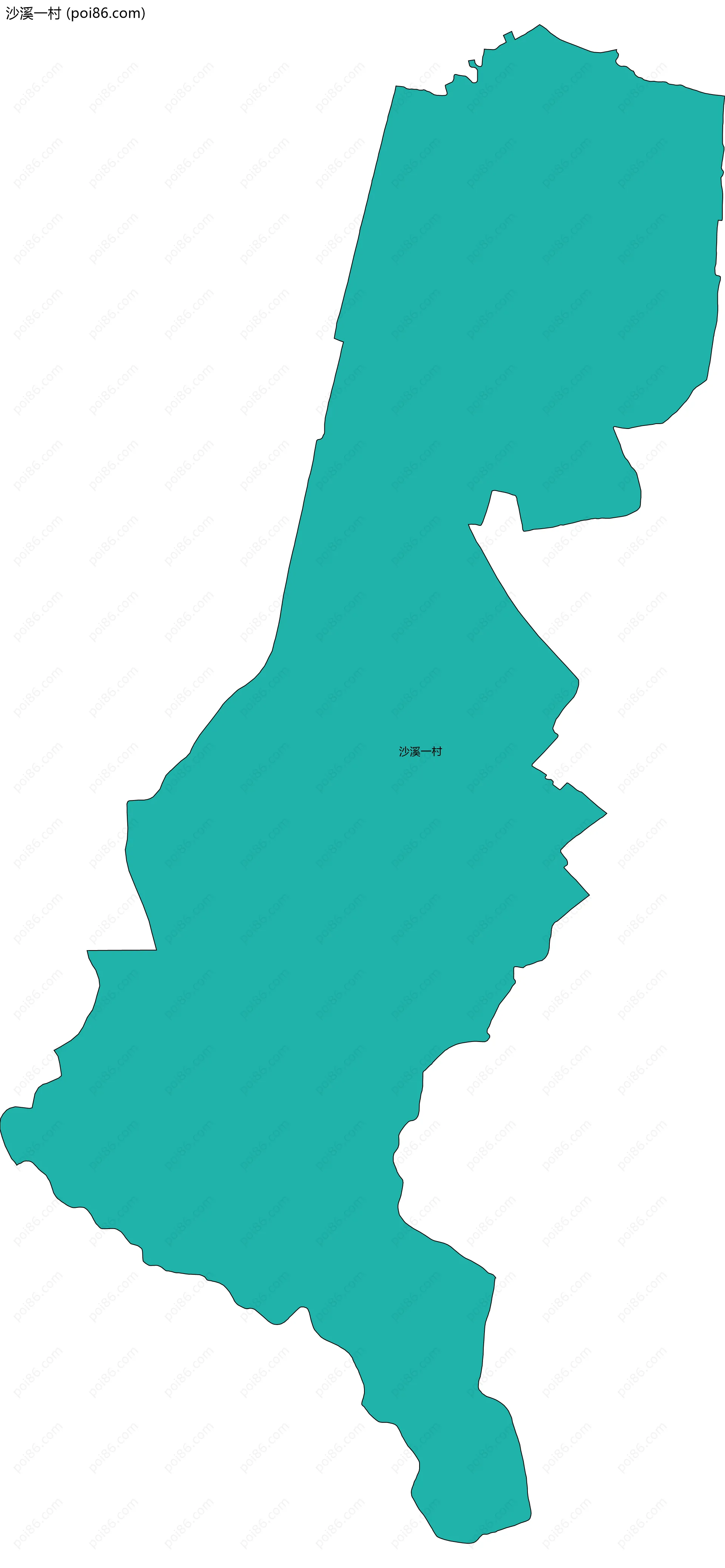 沙溪一村边界地图