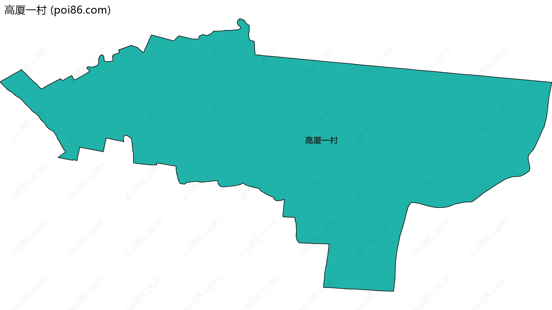 高厦一村边界地图