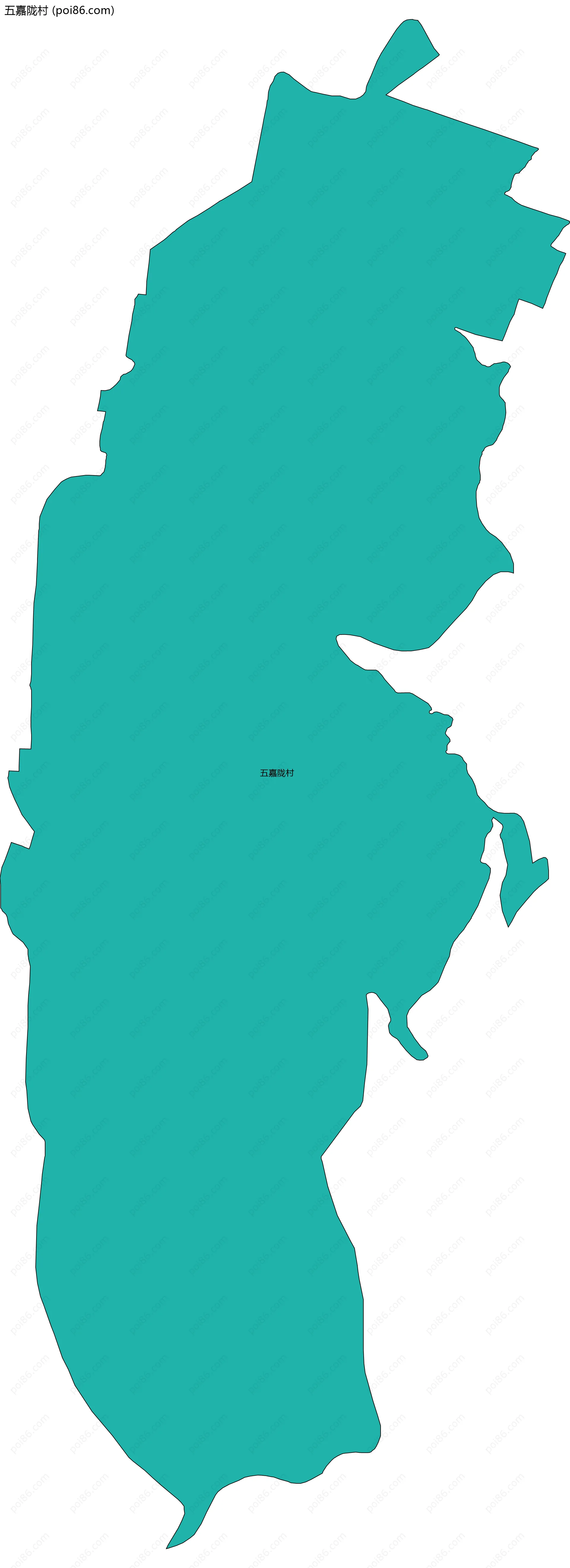 五嘉陇村边界地图