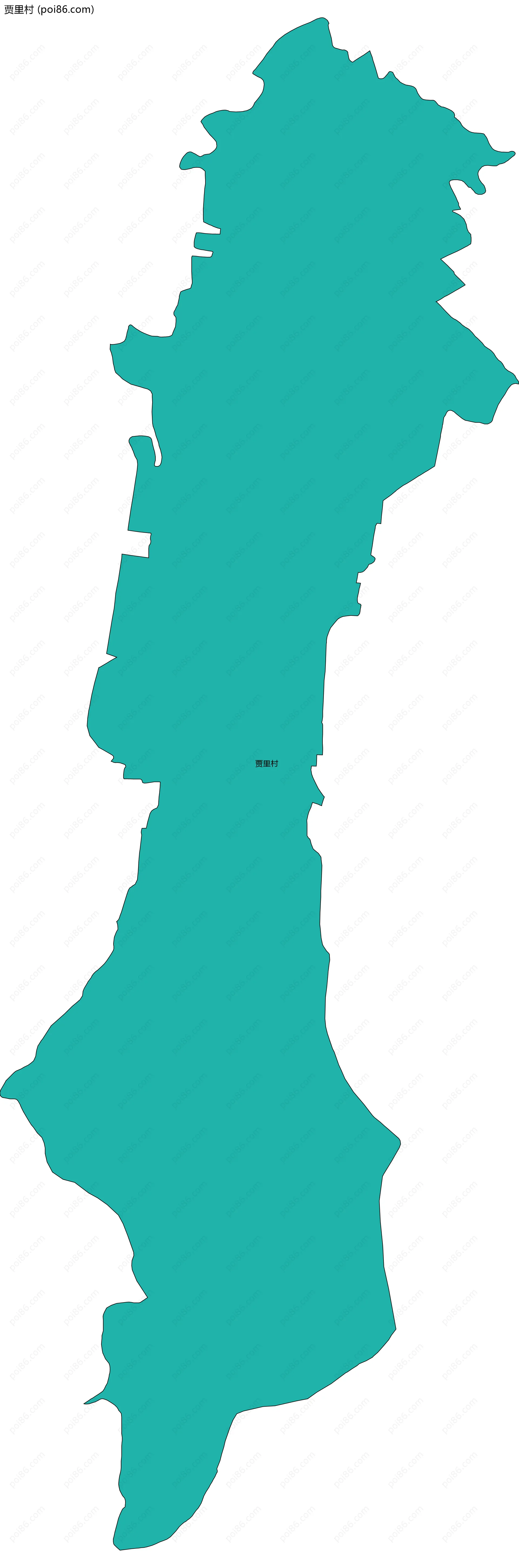 贾里村边界地图