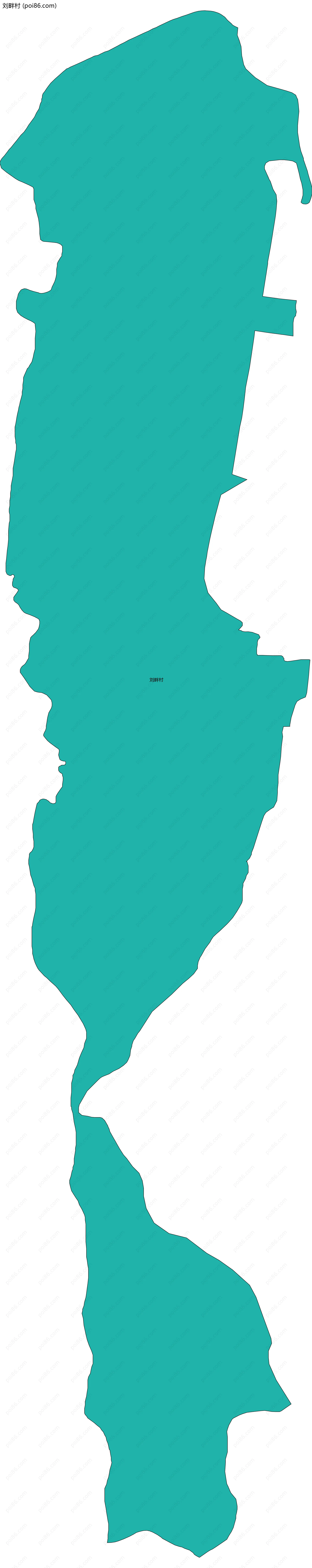 刘畔村边界地图