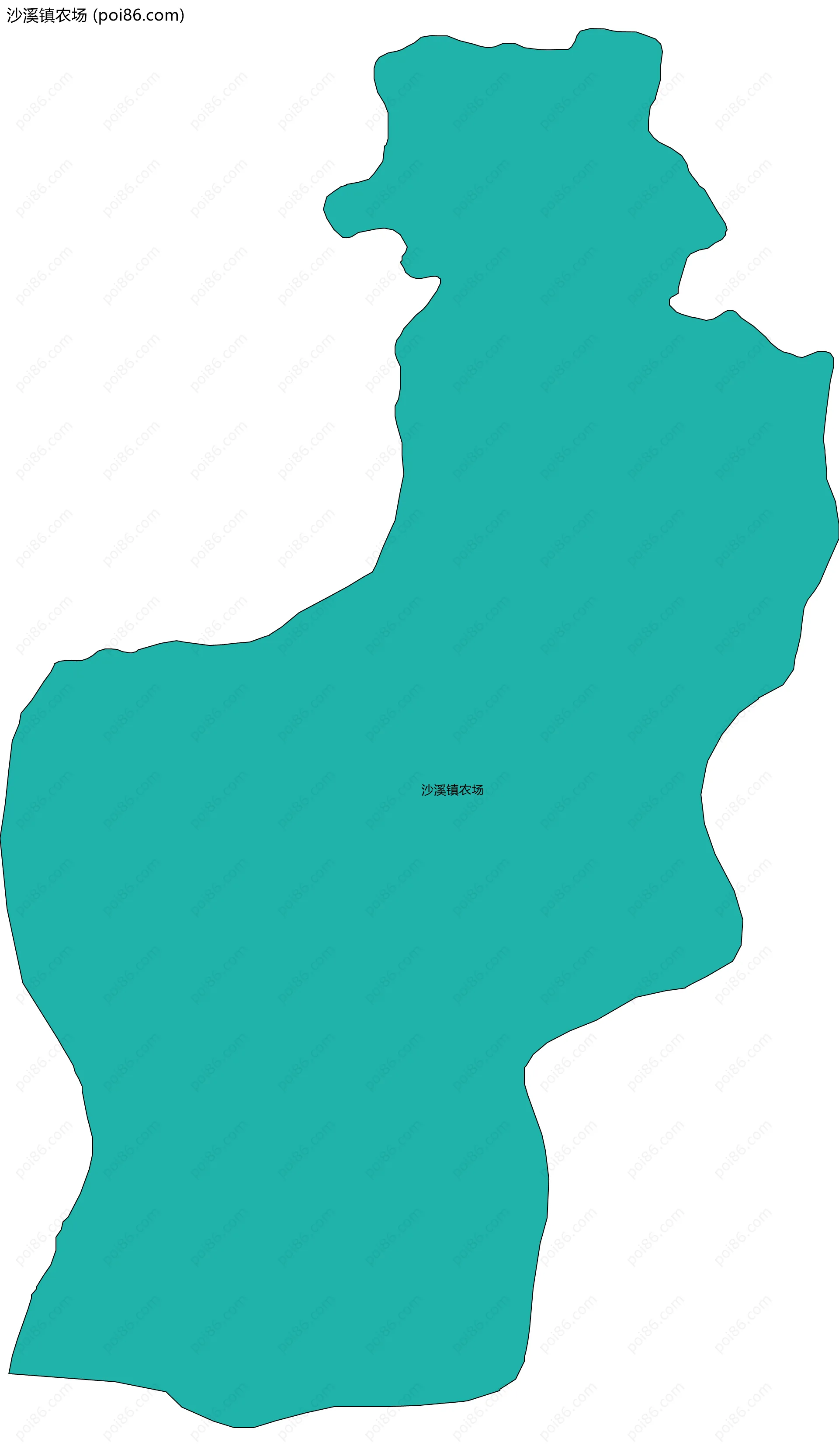 沙溪镇农场边界地图