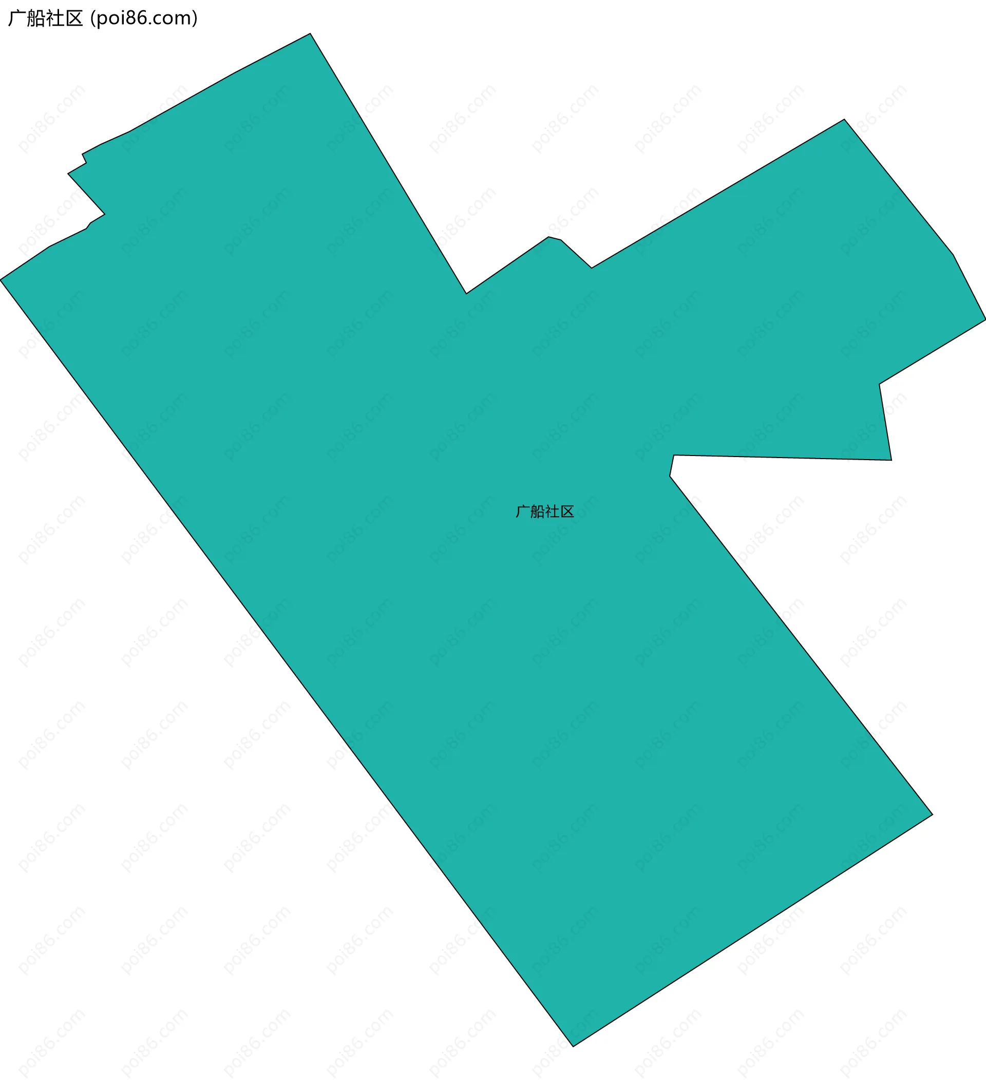 广船社区边界地图