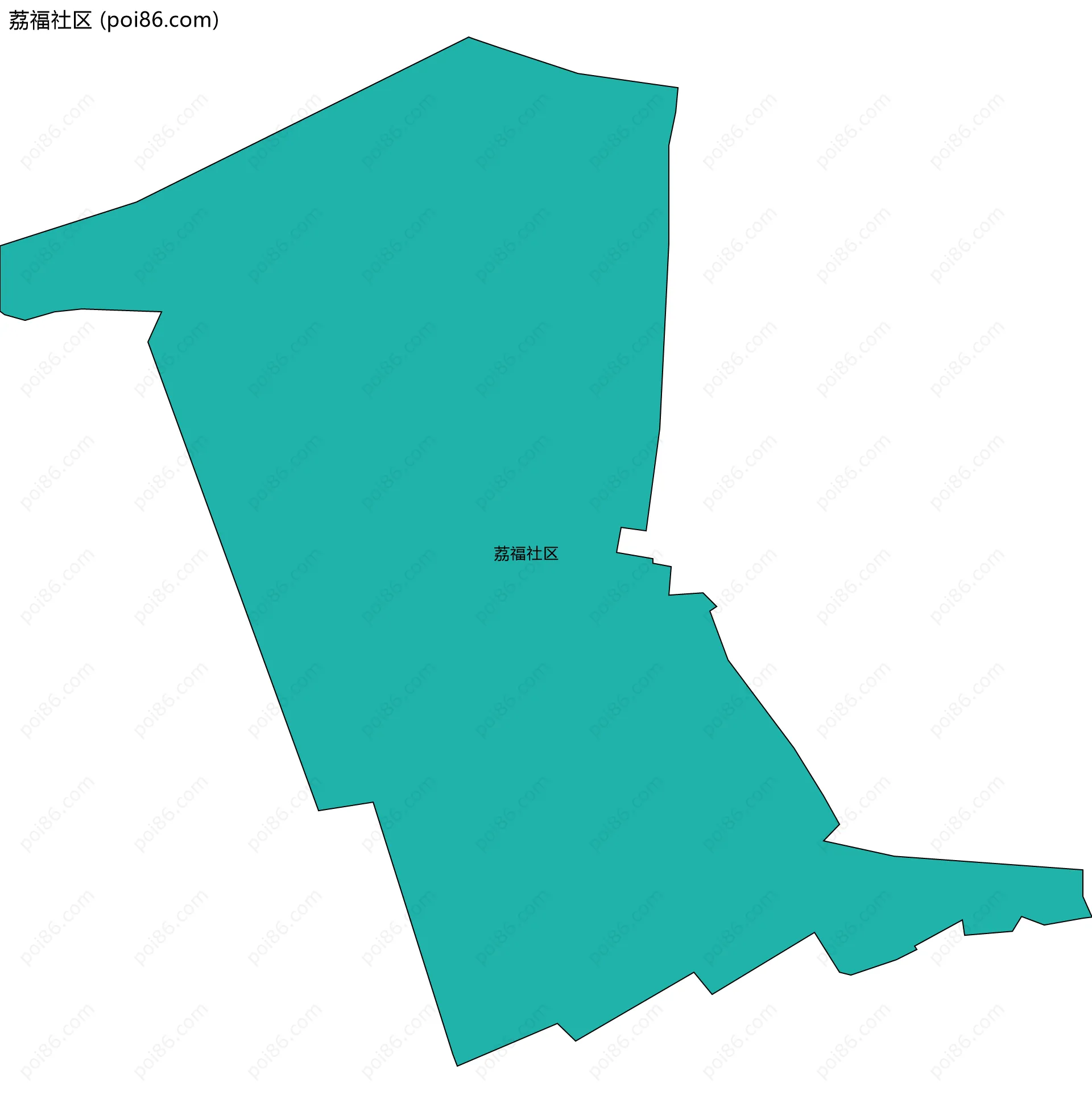 荔福社区边界地图