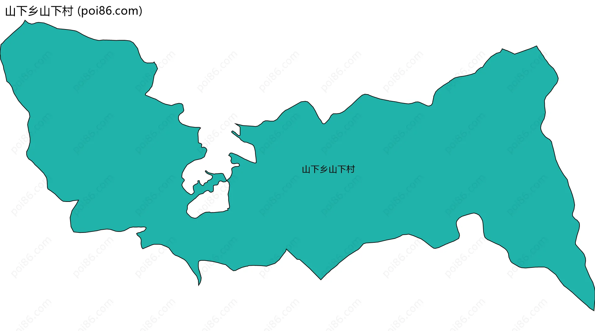 山下乡山下村边界地图