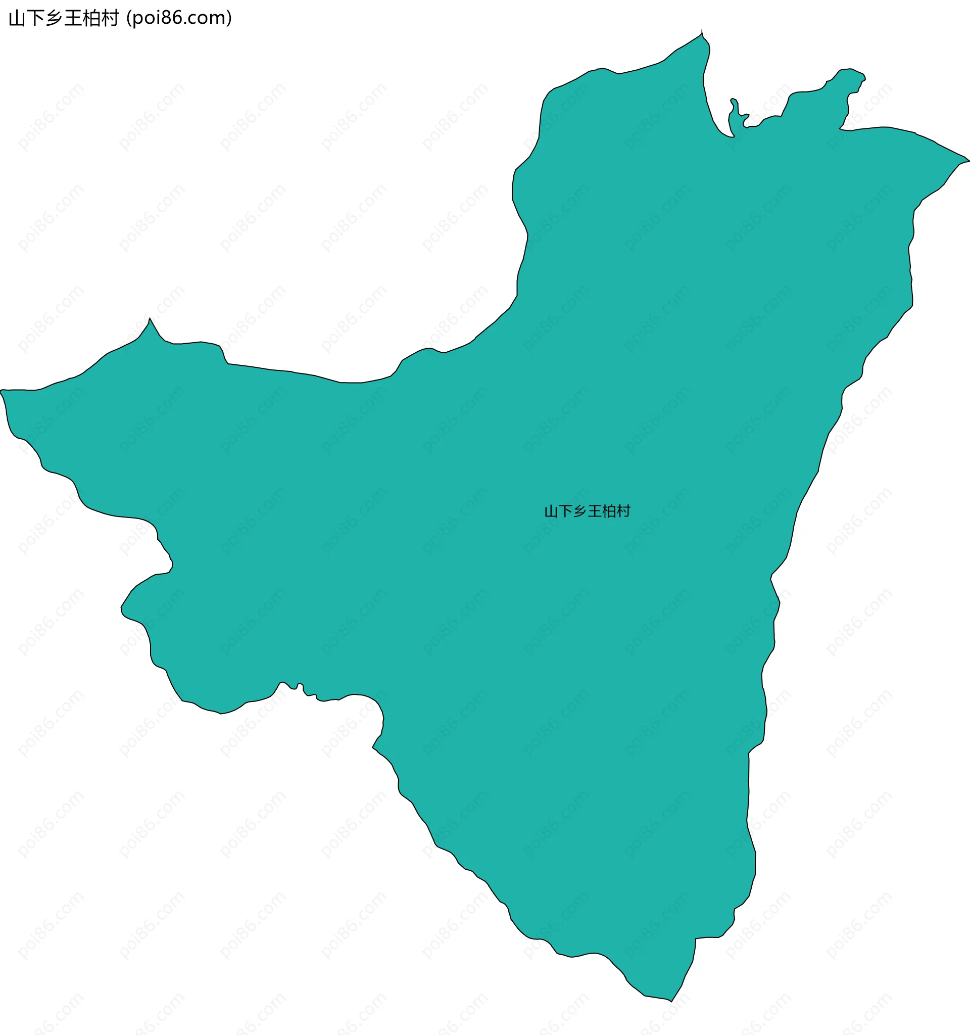 山下乡王柏村边界地图