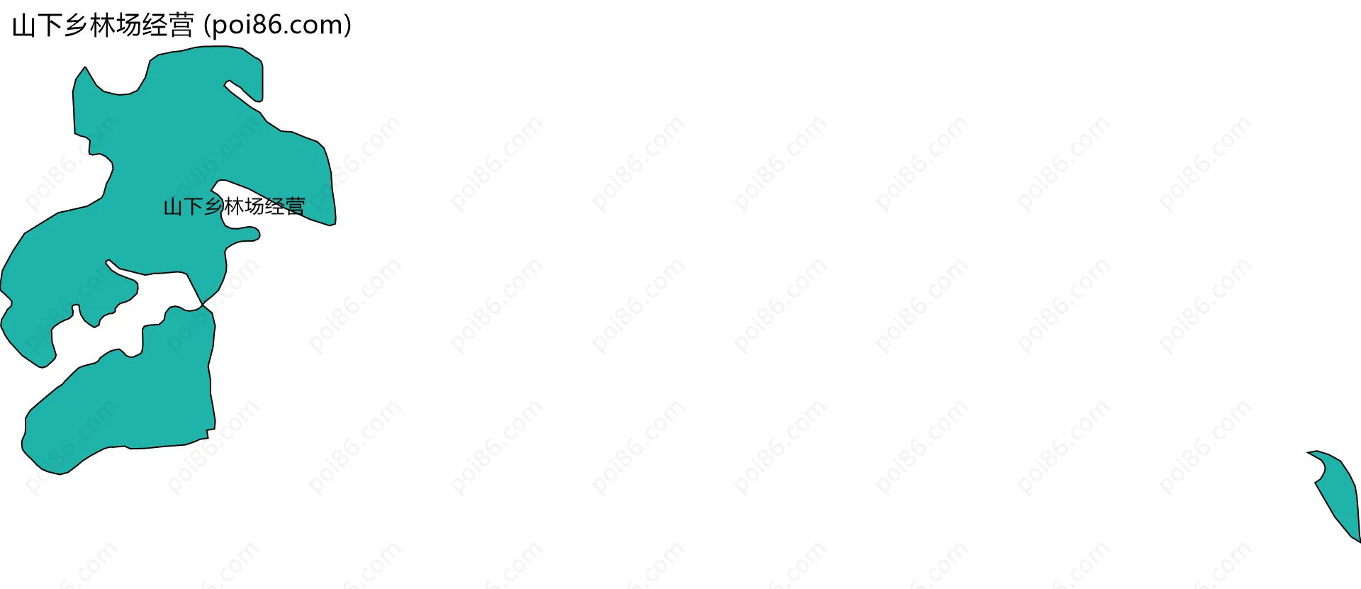 山下乡林场经营边界地图