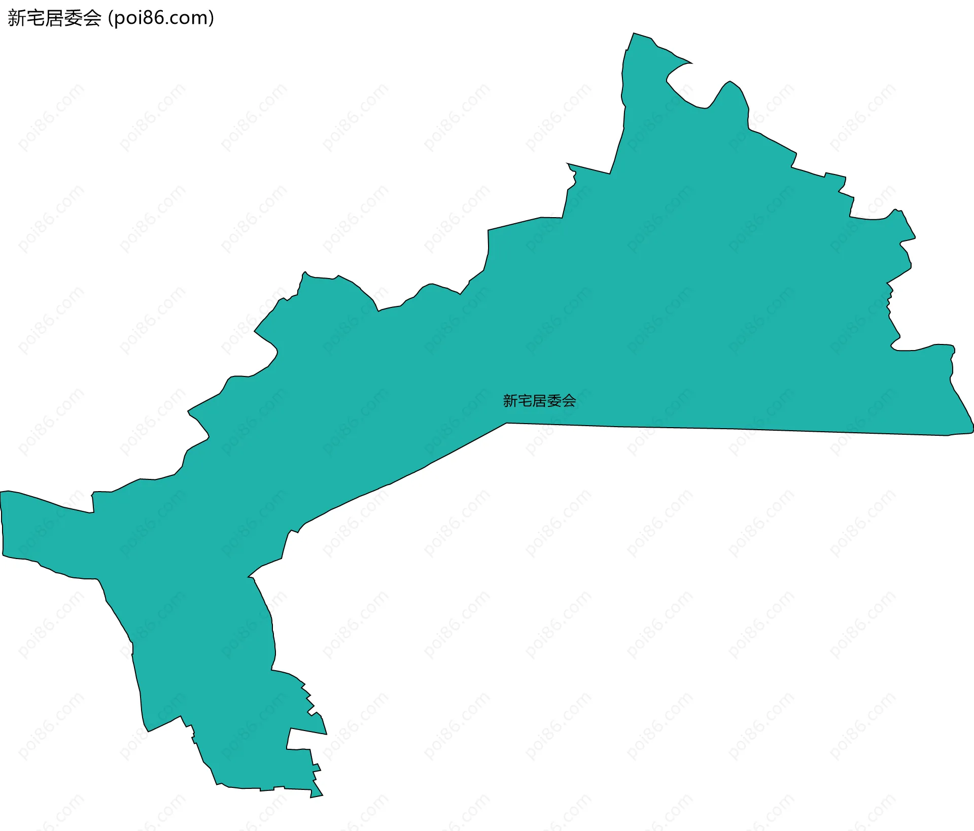 新宅居委会边界地图