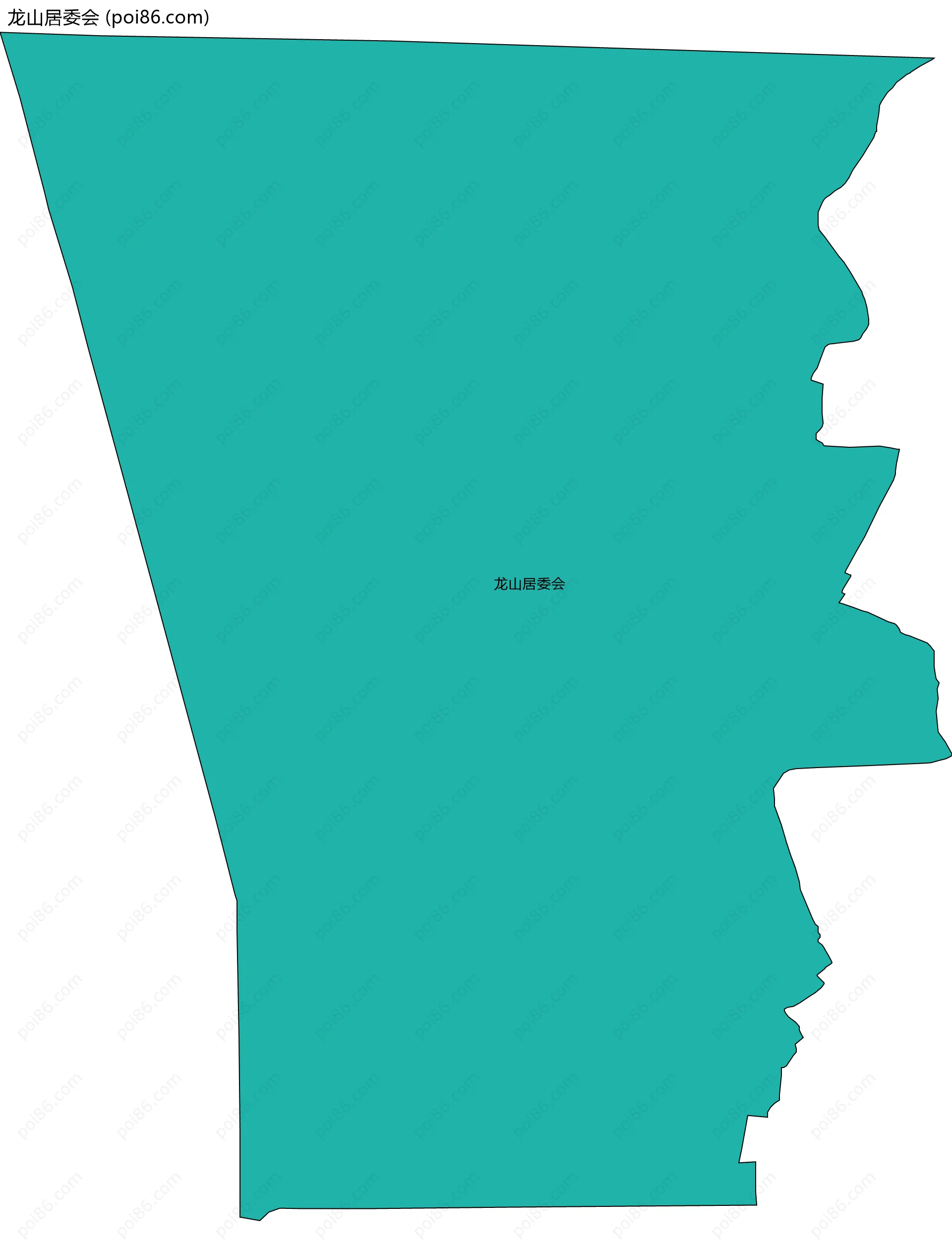 龙山居委会边界地图