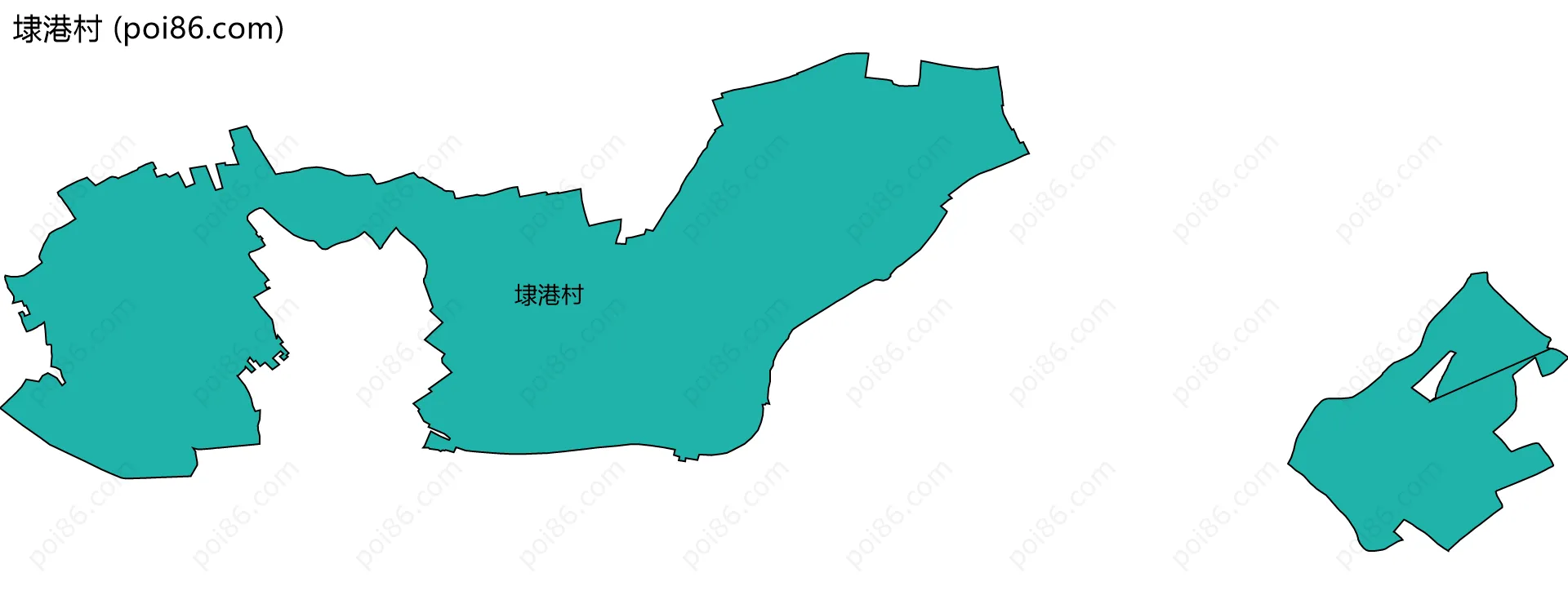 埭港村边界地图