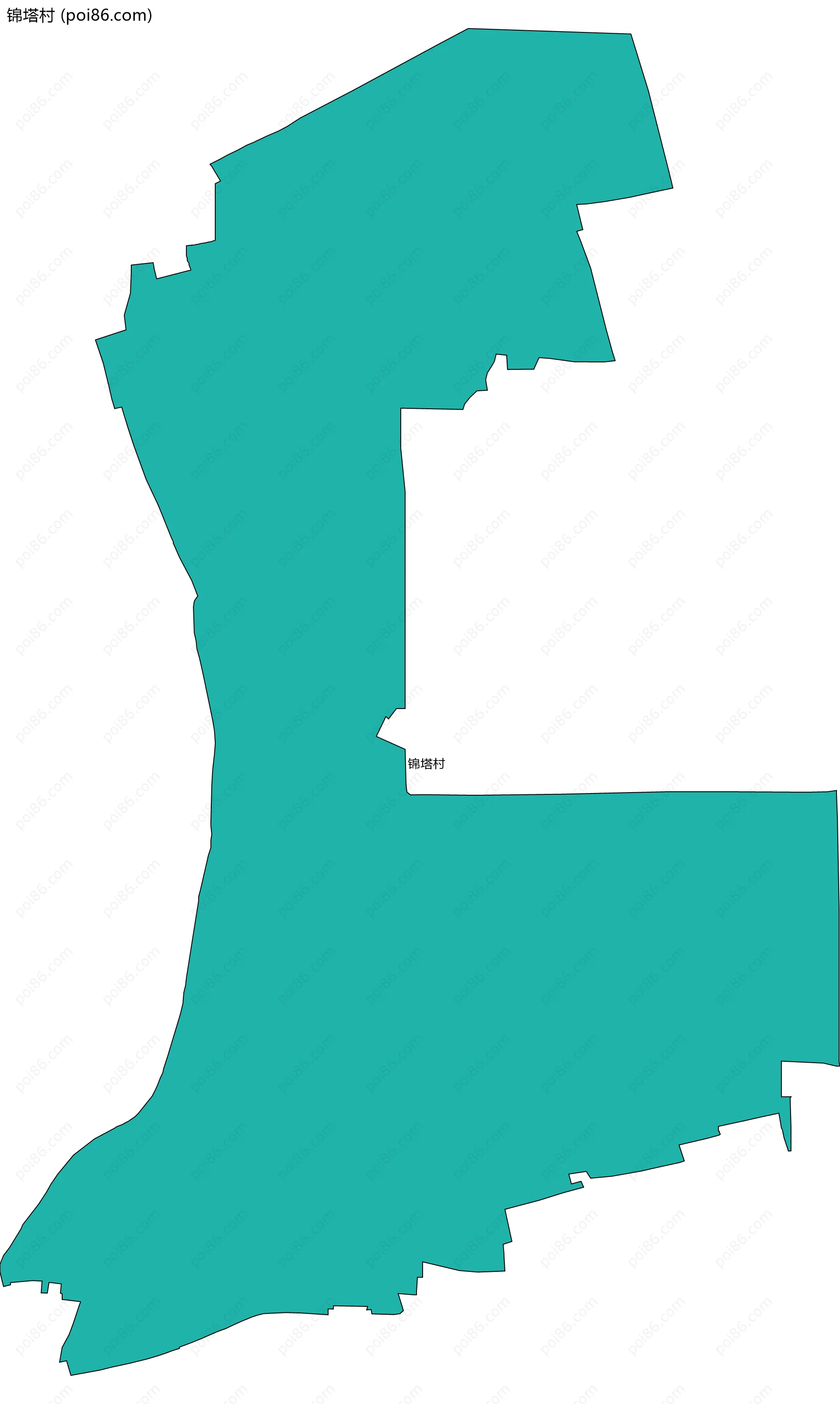 锦塔村边界地图