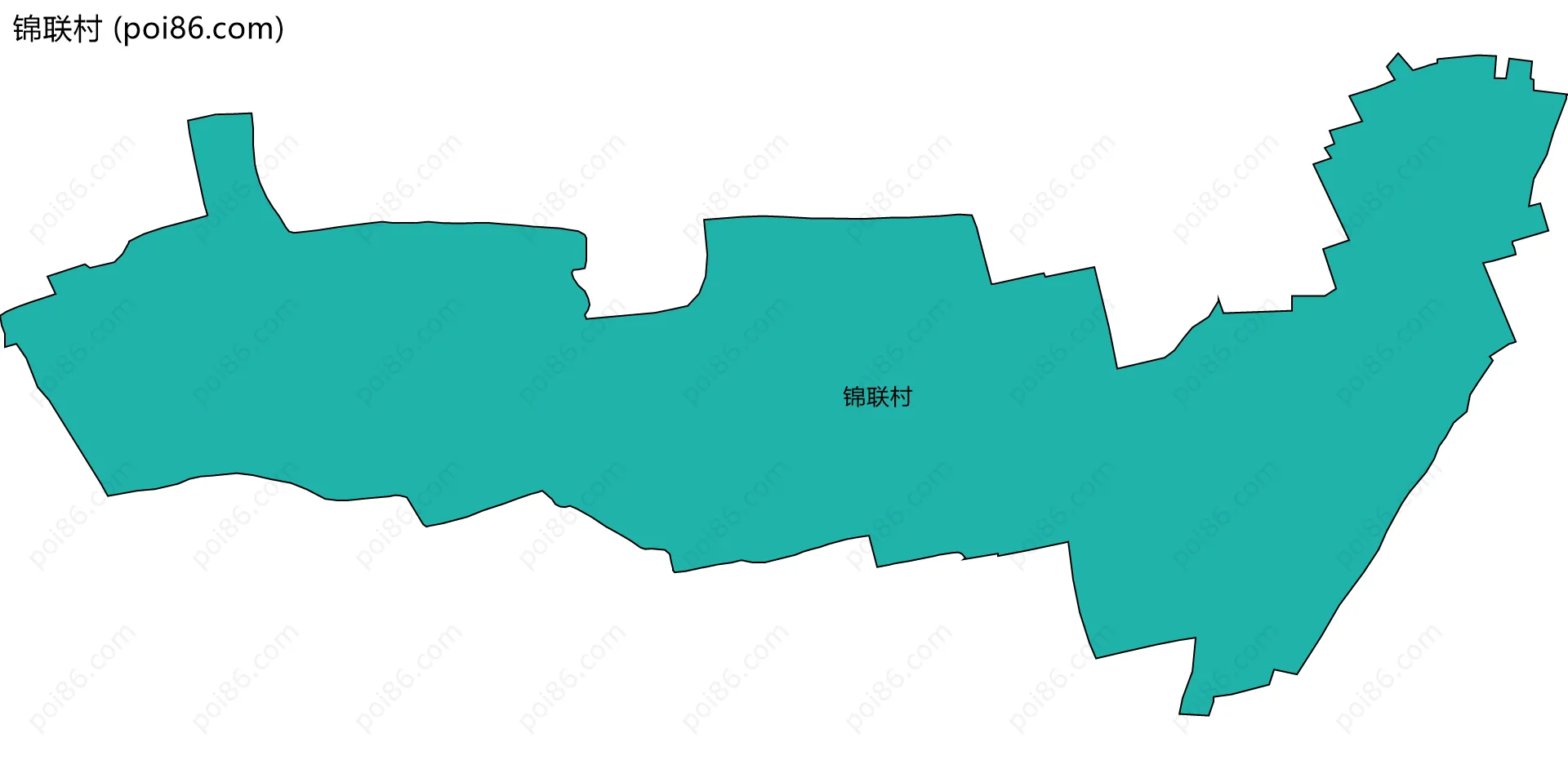 锦联村边界地图