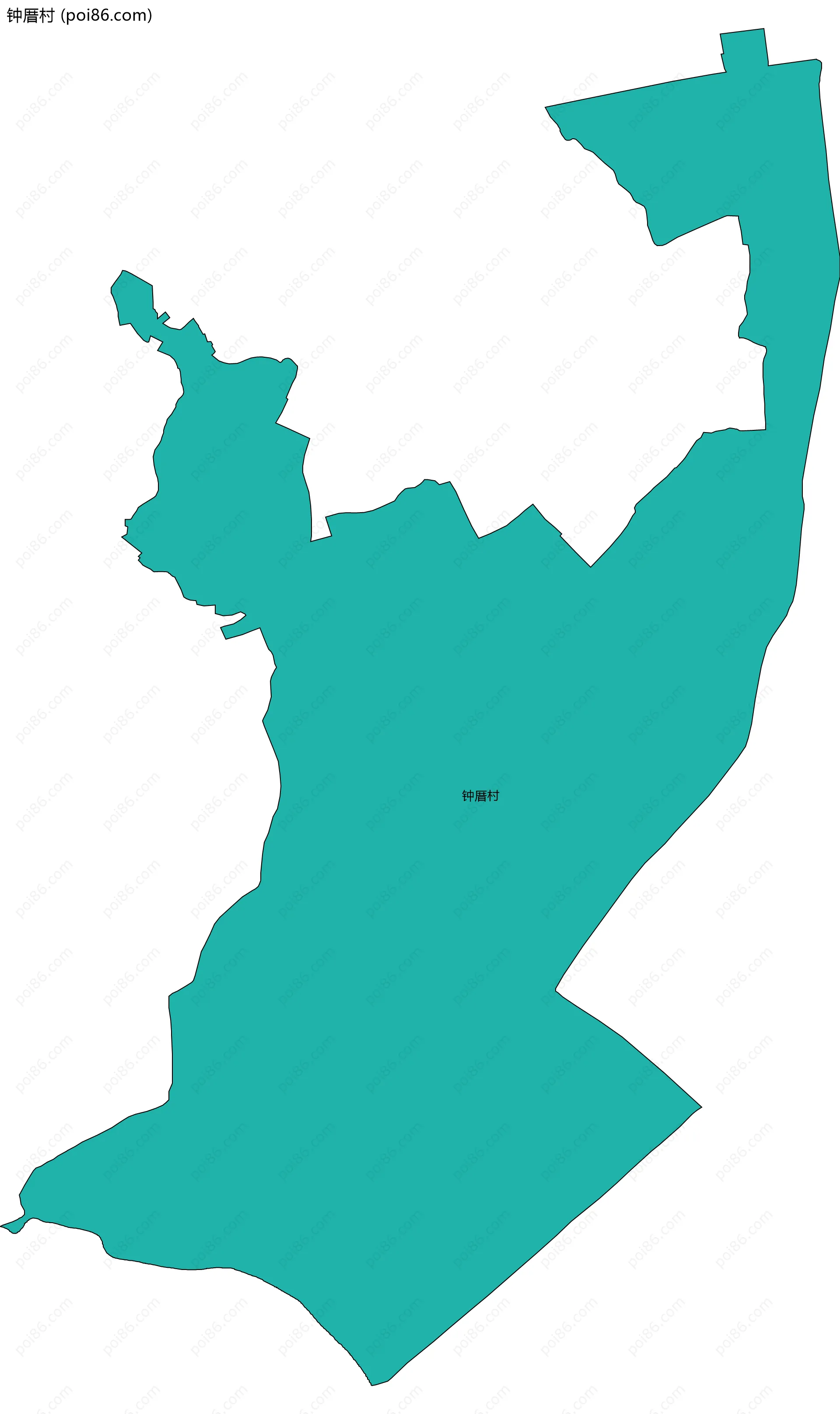 钟厝村边界地图