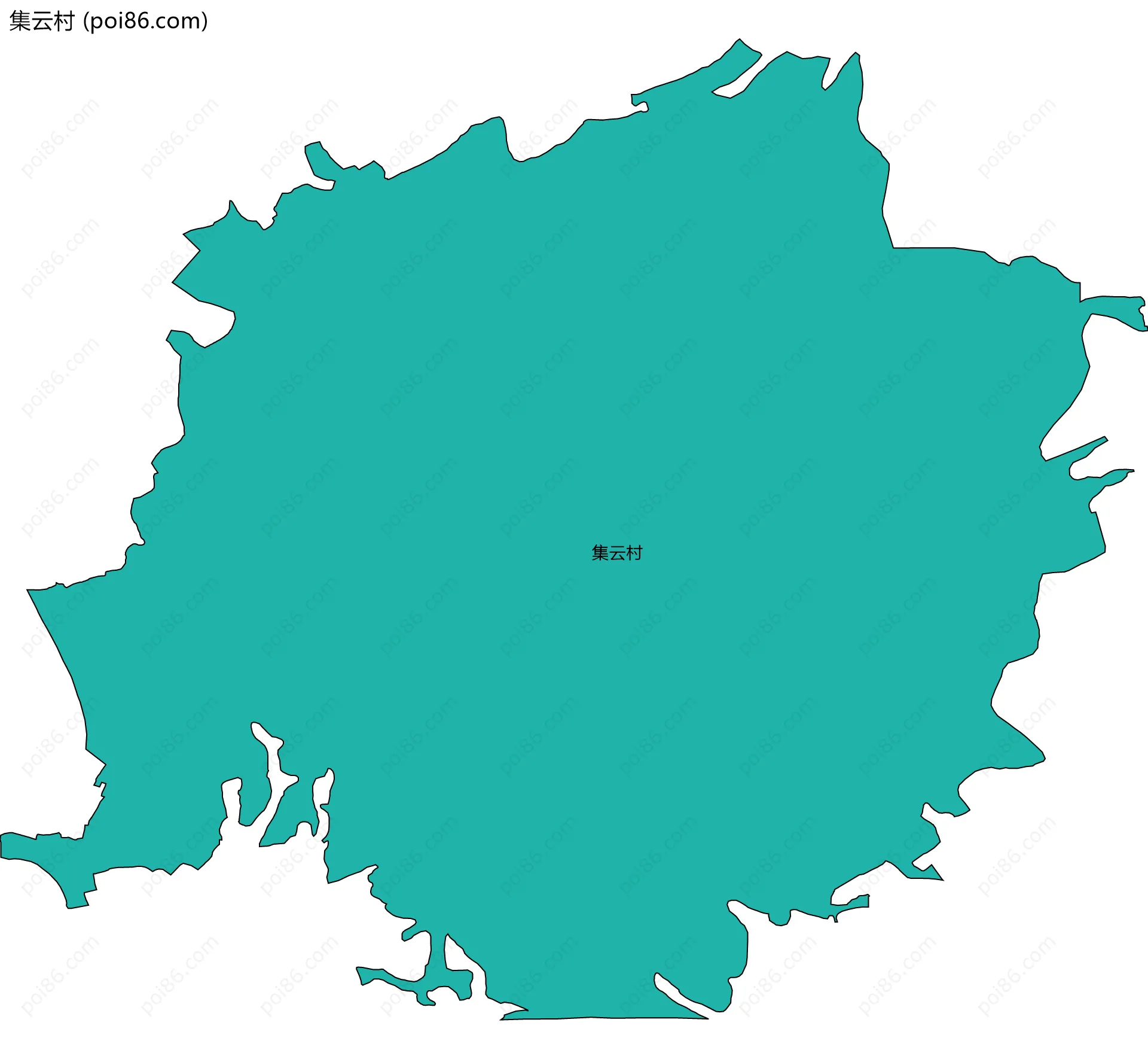 集云村边界地图