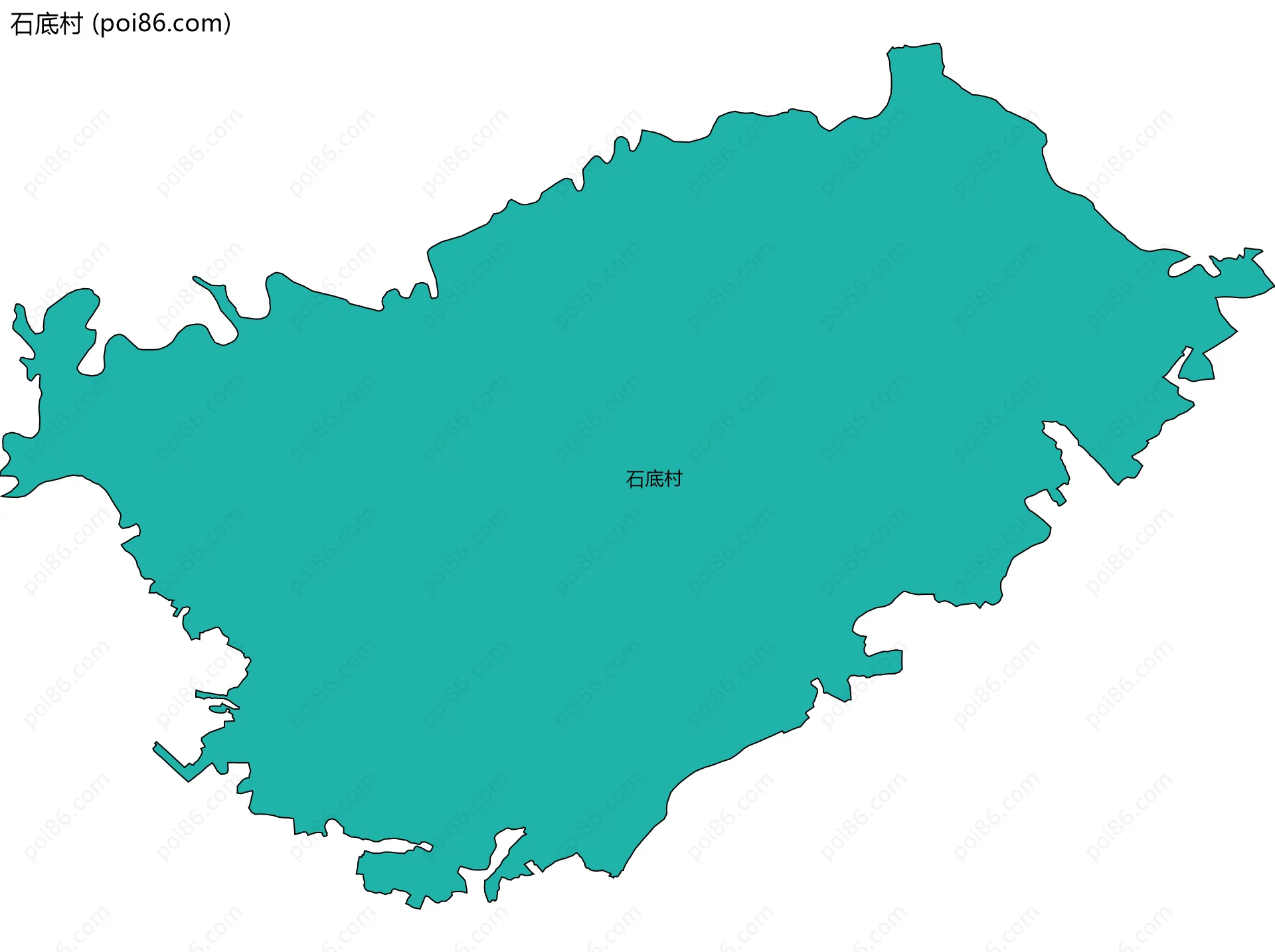 石底村边界地图