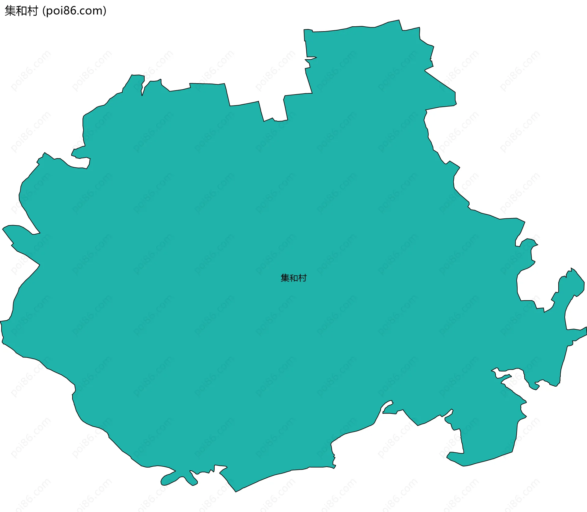 集和村边界地图