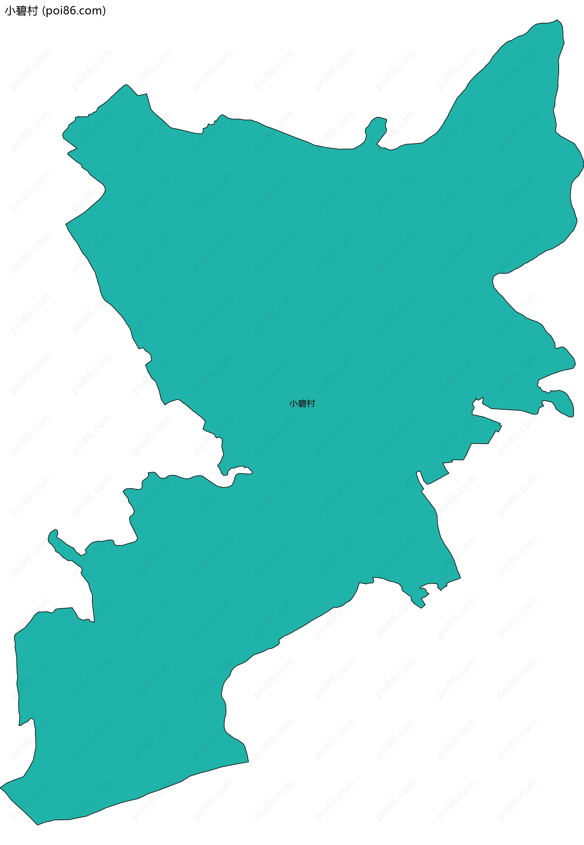 小碧村边界地图