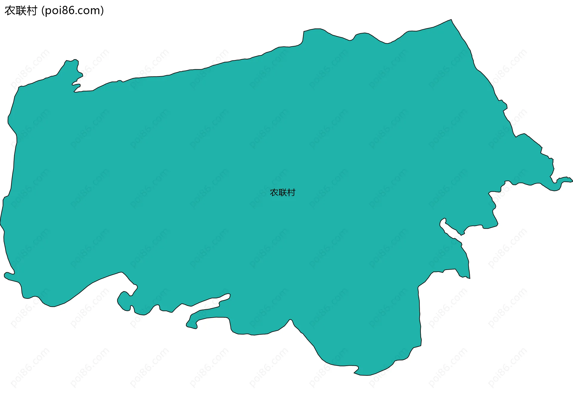 农联村边界地图