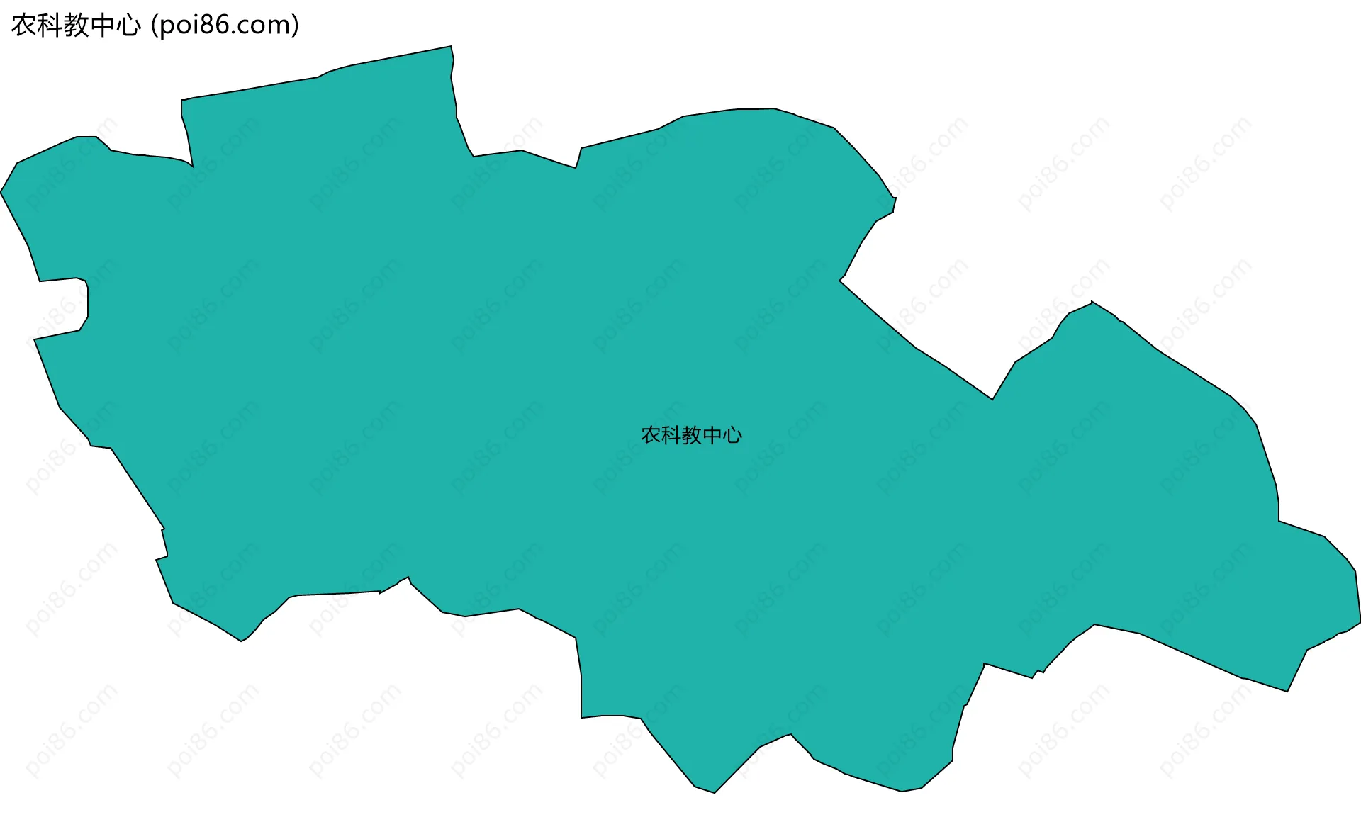 农科教中心边界地图