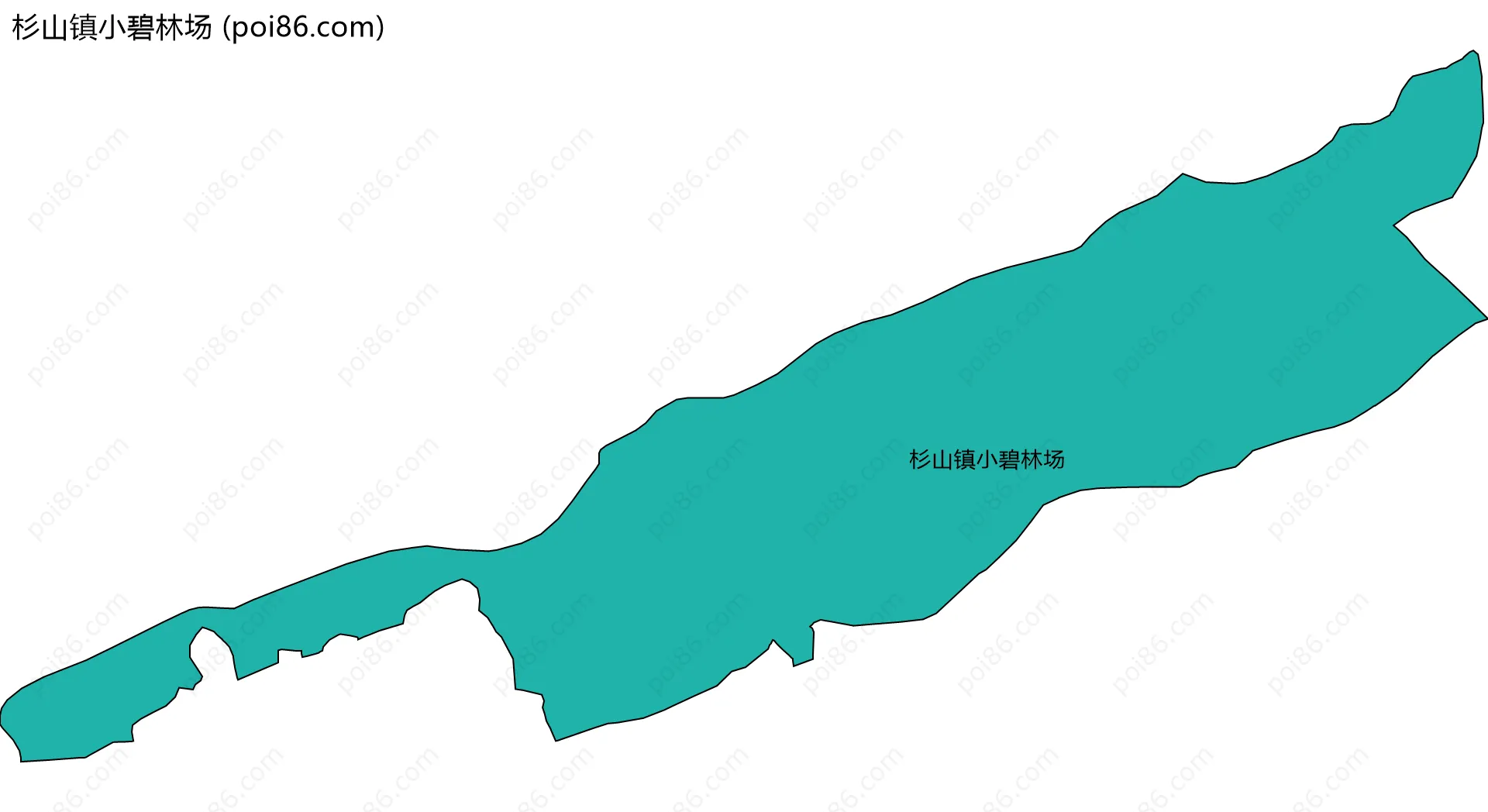 杉山镇小碧林场边界地图
