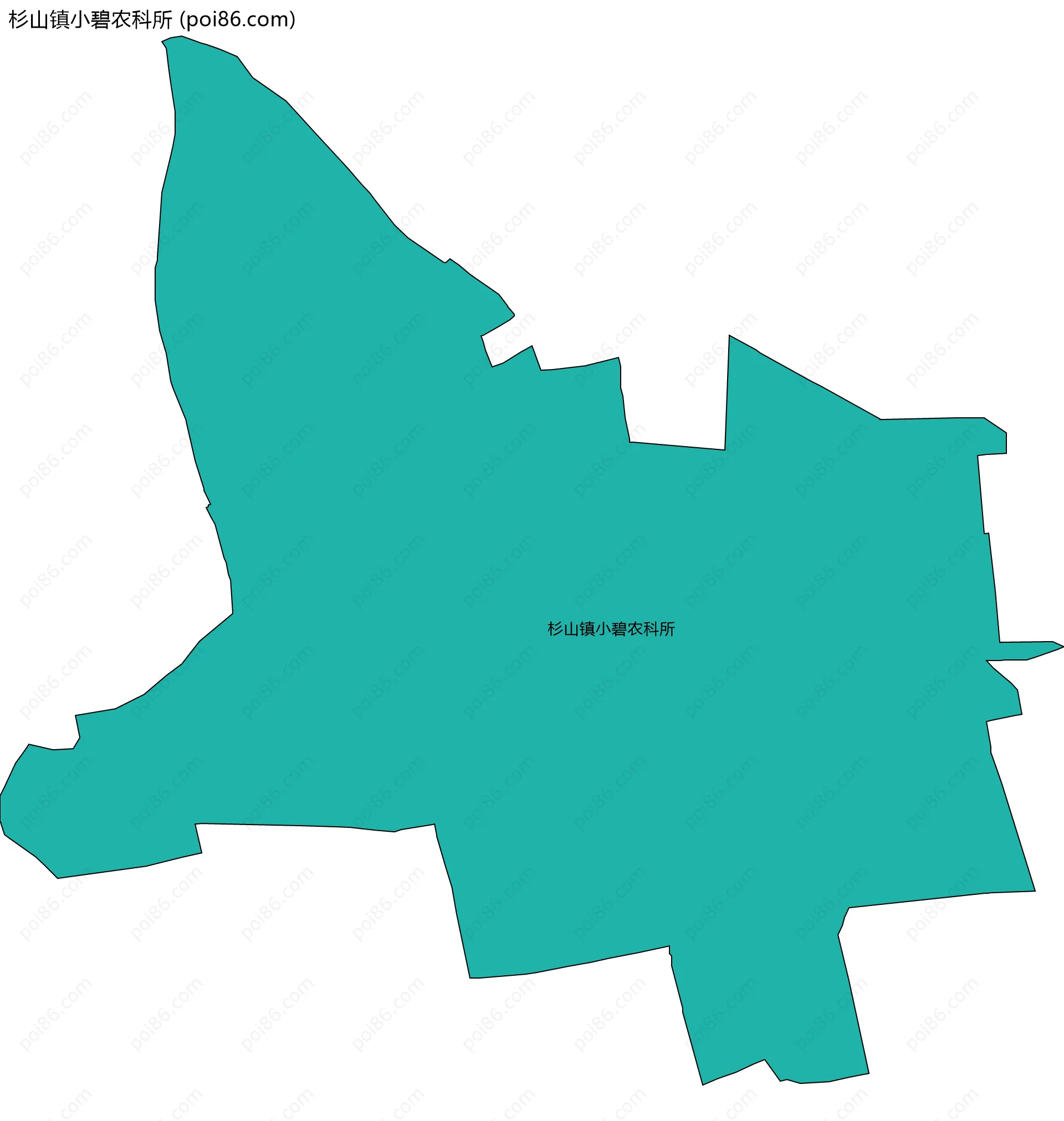 杉山镇小碧农科所边界地图