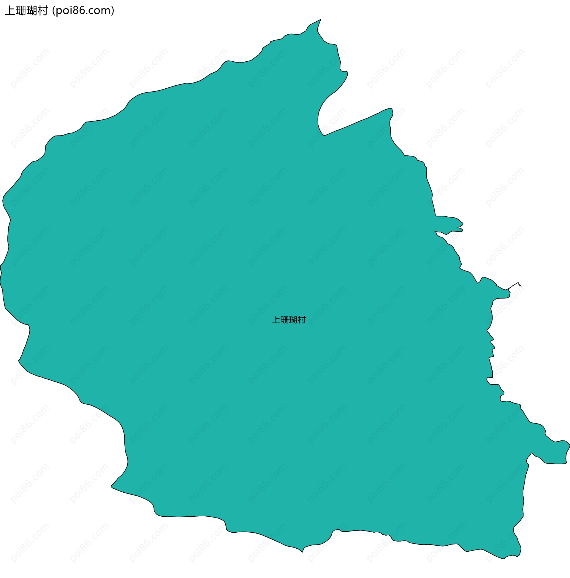 上珊瑚村边界地图