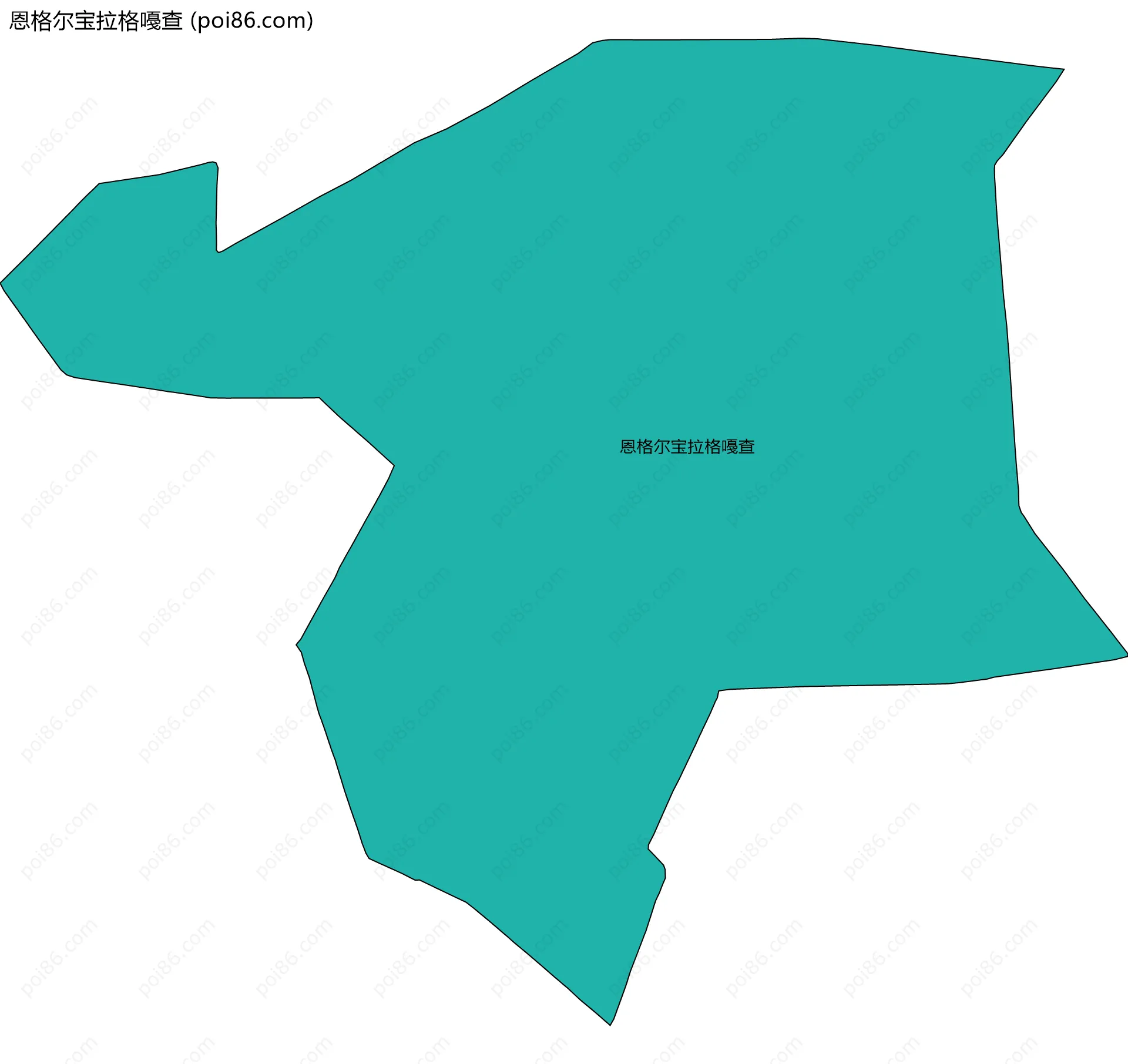 恩格尔宝拉格嘠查边界地图