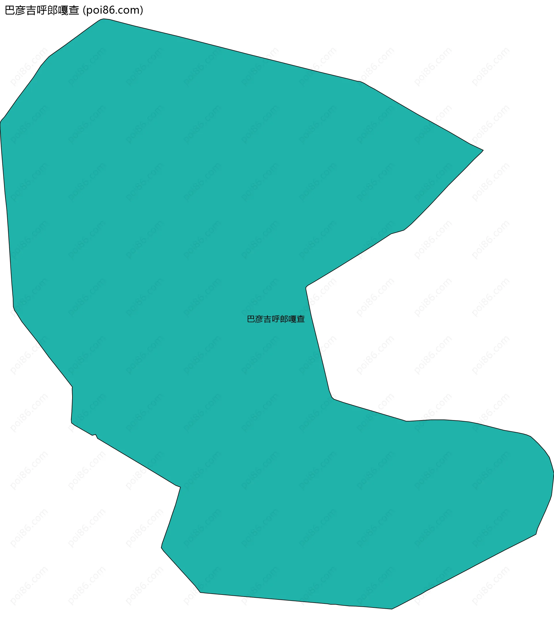 巴彦吉呼郎嘎查边界地图