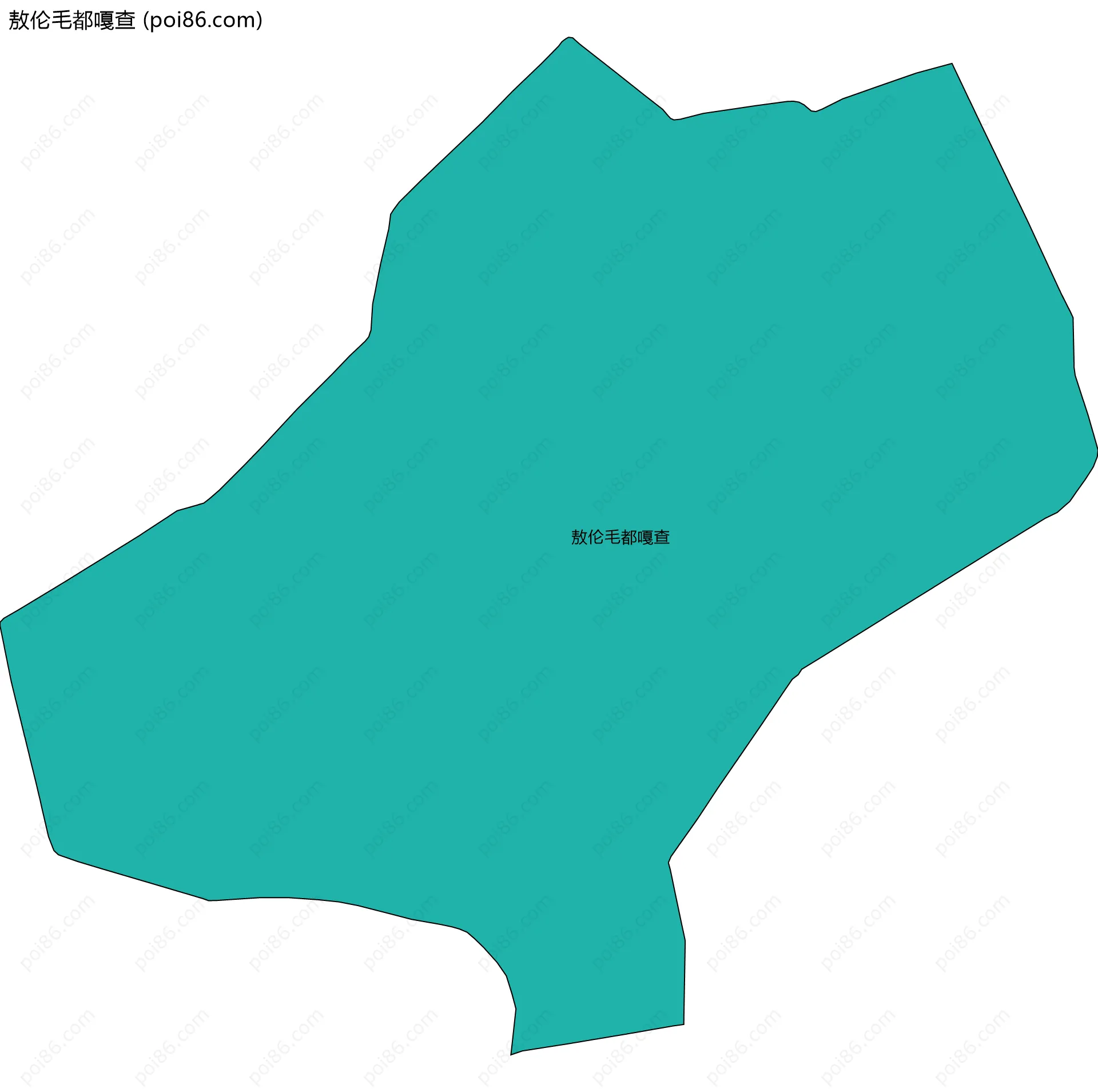 敖伦毛都嘎查边界地图