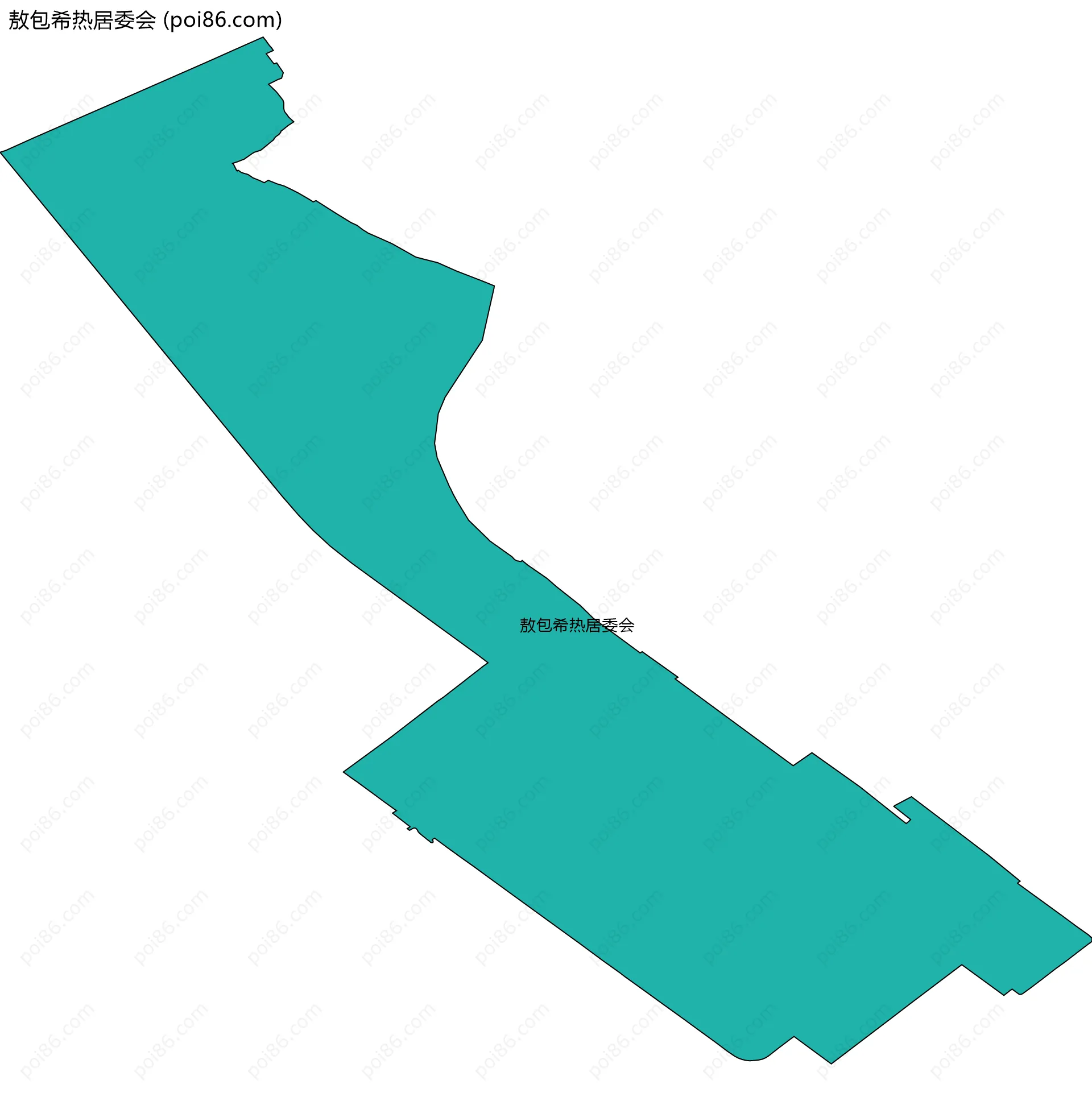 敖包希热居委会边界地图